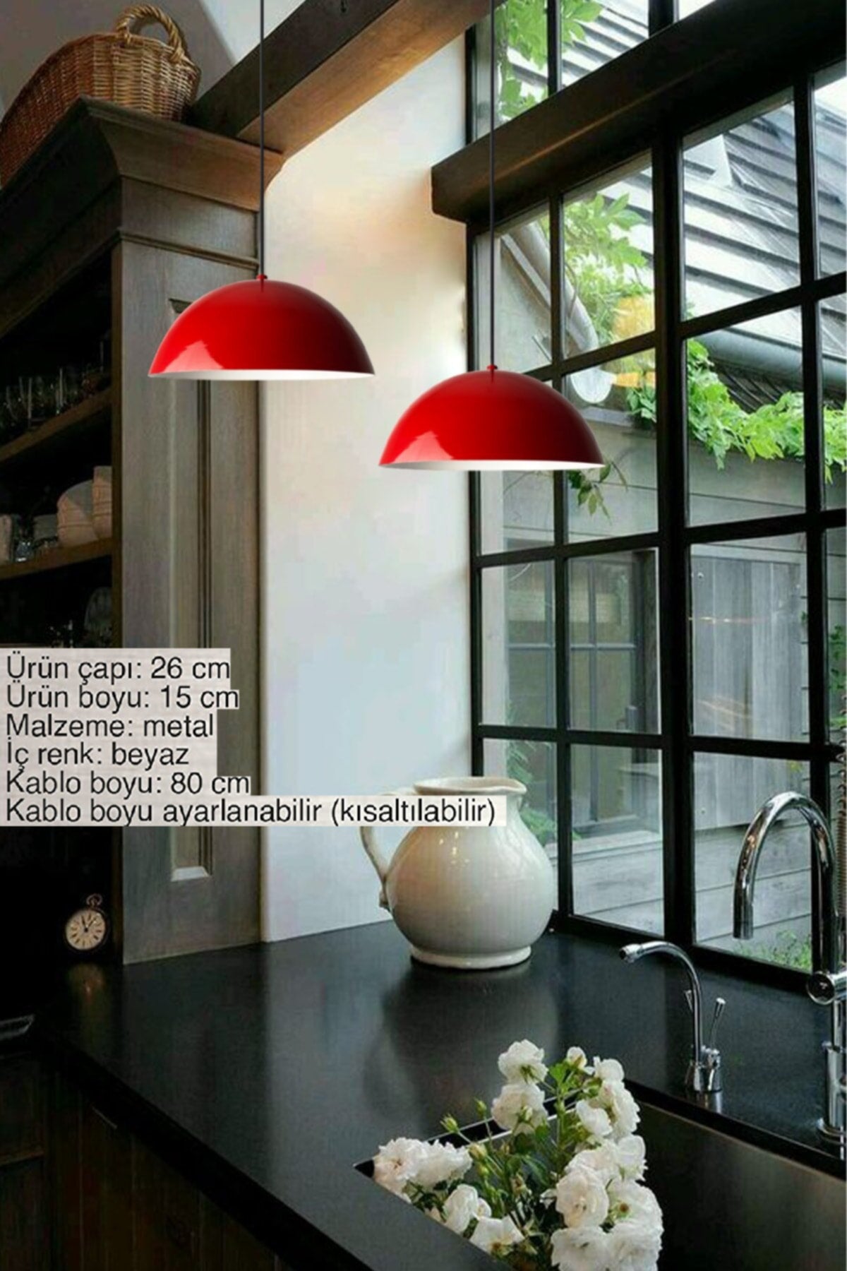 Lipeo Red Chandelier Single Pendant Lamp Living Room Kitchen Hairdresser Cafe Lamp Decorative Lighting Patisserie