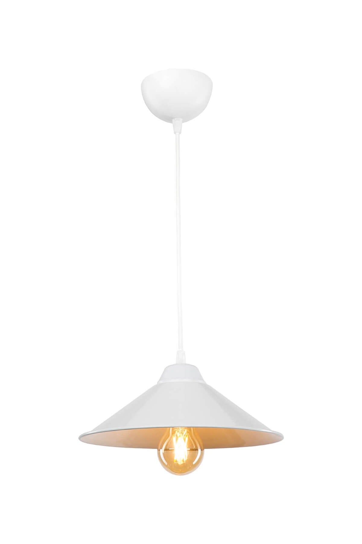 Maya Single Pendant Lamp White