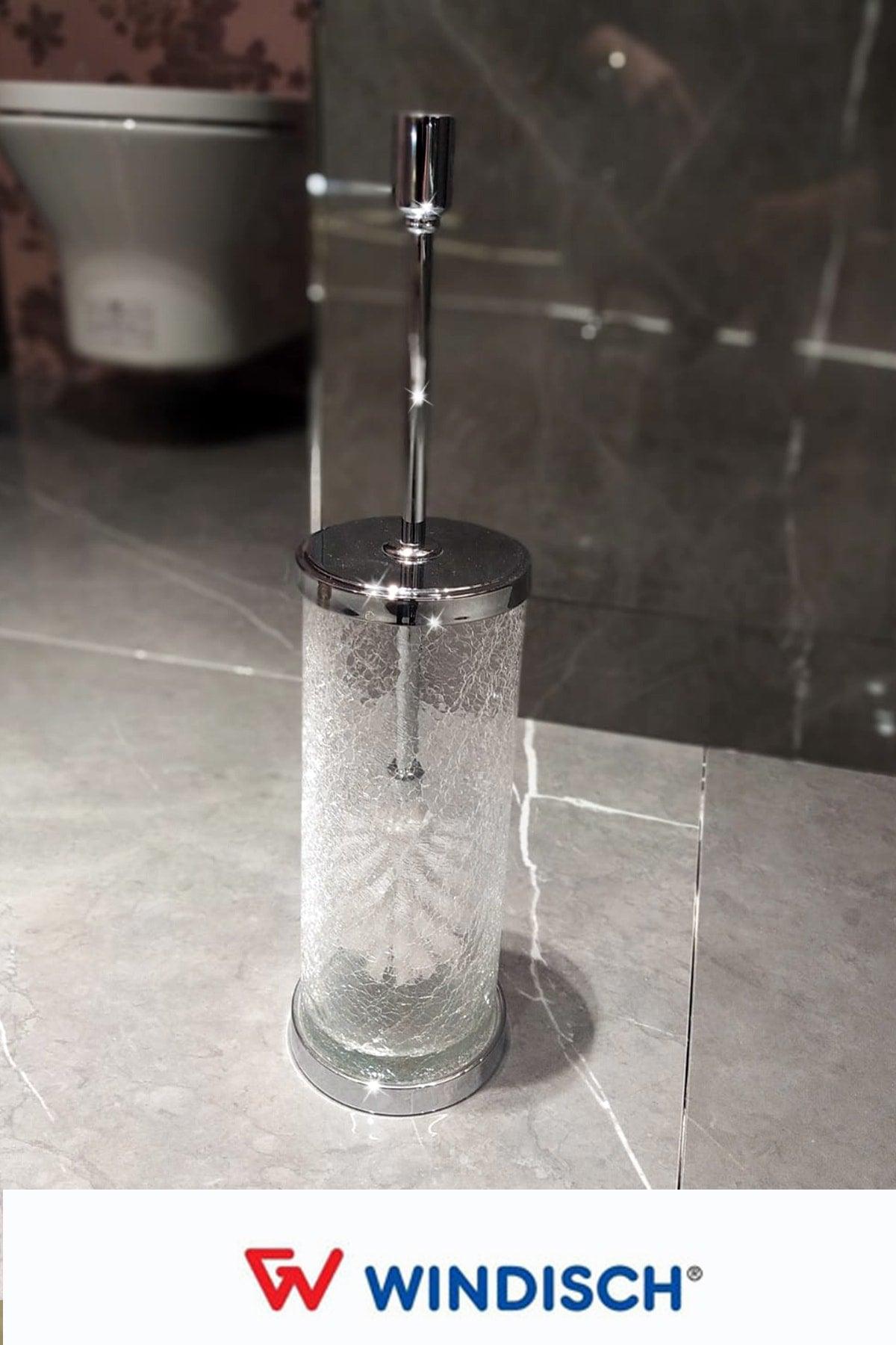 Addition Floor Toilet Brush Crystal Glass-chrome - Swordslife