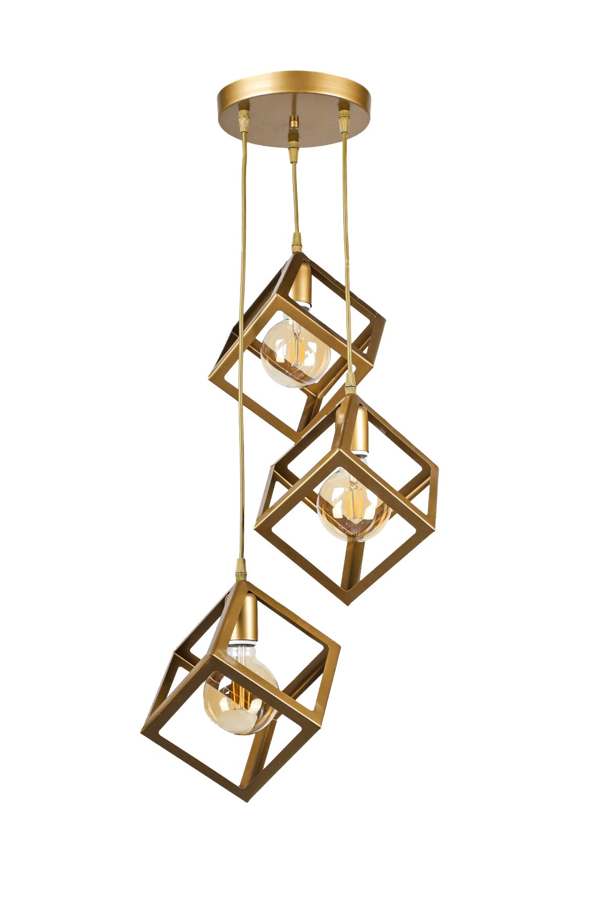 Cube 3rd Antique Chandelier