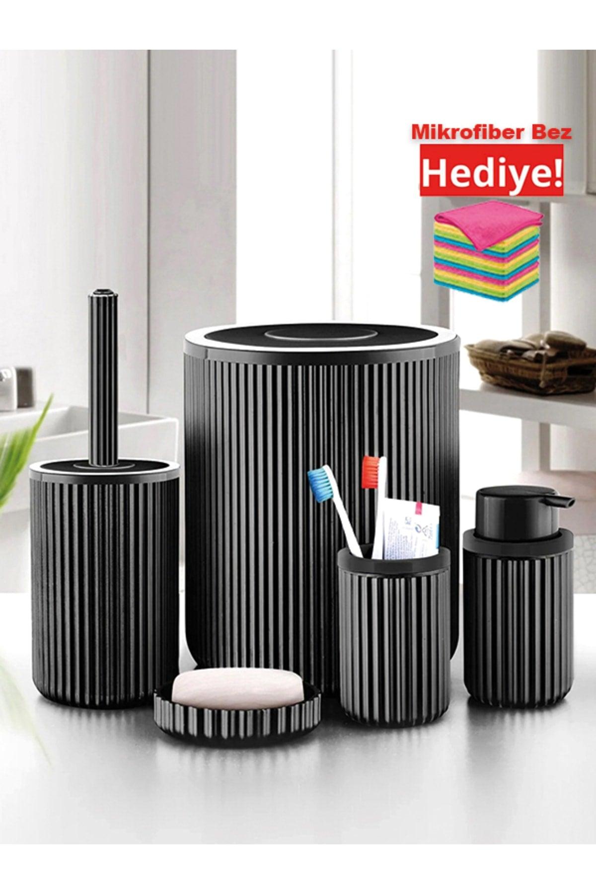 Plus Bathroom Set 5 Pcs. Black New Generation. - Swordslife