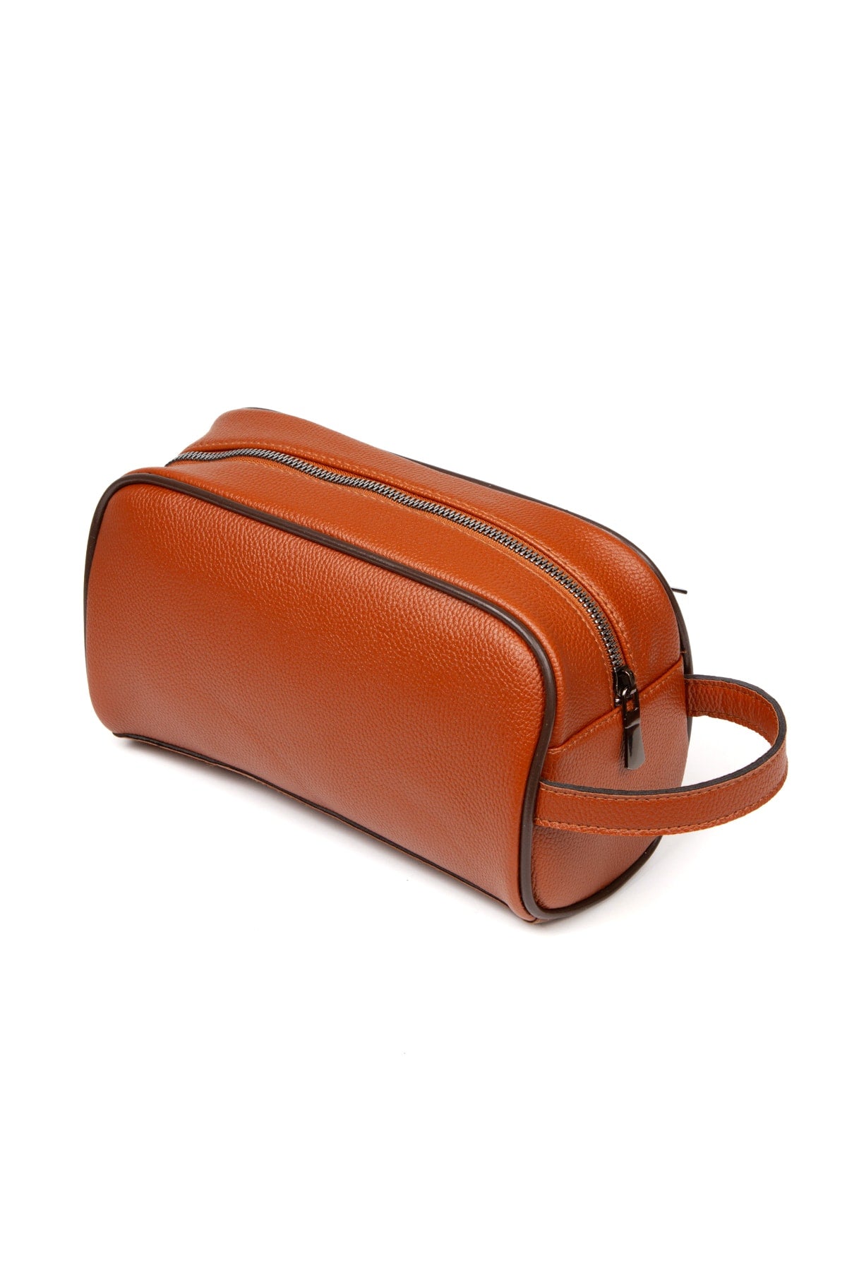 Faux Leather Men Shaving Bag , Daily Cosmetic Bag Shaving