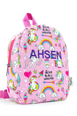 [ We Write Any Name You Want ] Princess Unicorn 0-8 Years Old Kids Backpack, Kindergarten-Nursery Bag