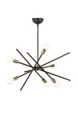 Meter 6 Piece Black Antique Lampshade Pendant Lamp Modern Bedroom Kitchen Living Room Chandelier