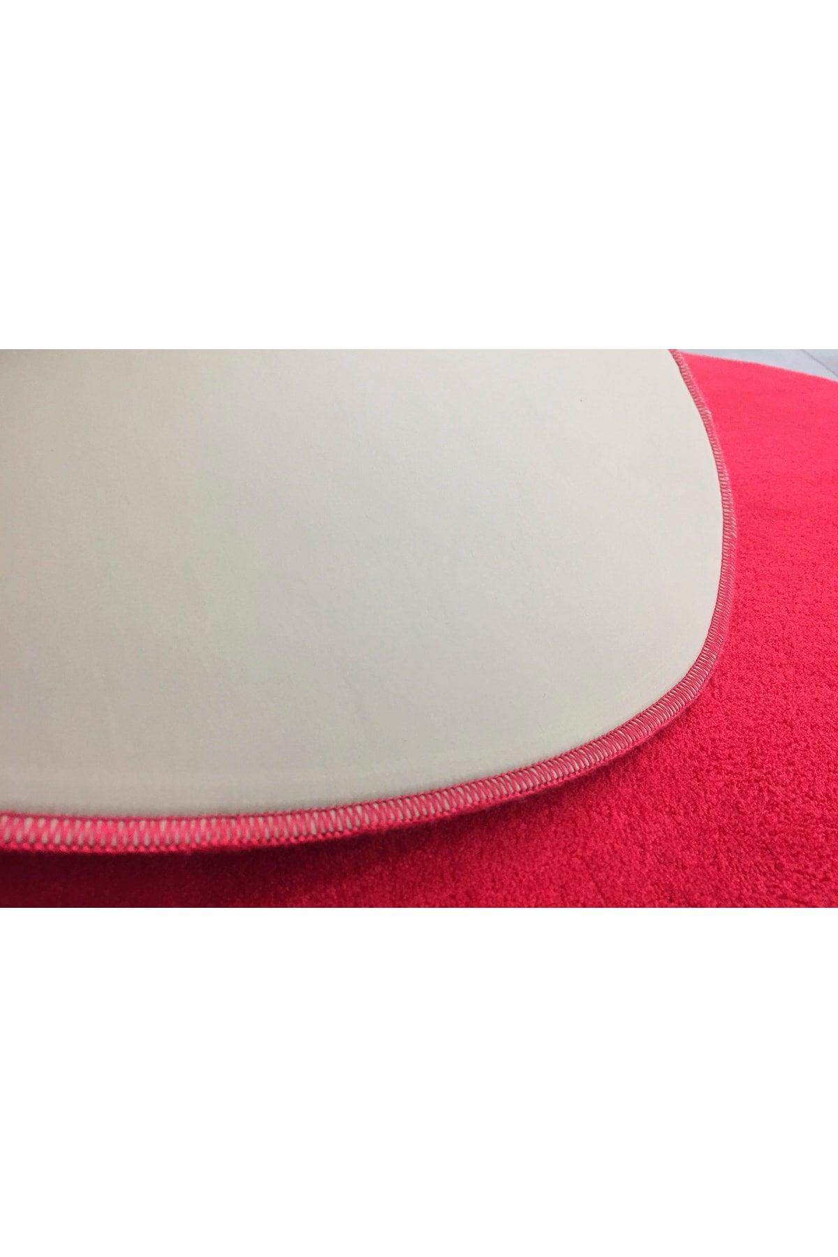 Anatolia 2 Pieces Red 80x140 50x70 Cm Large Size Bath Mat Set Non-Slip Toilet Seat Set - Swordslife