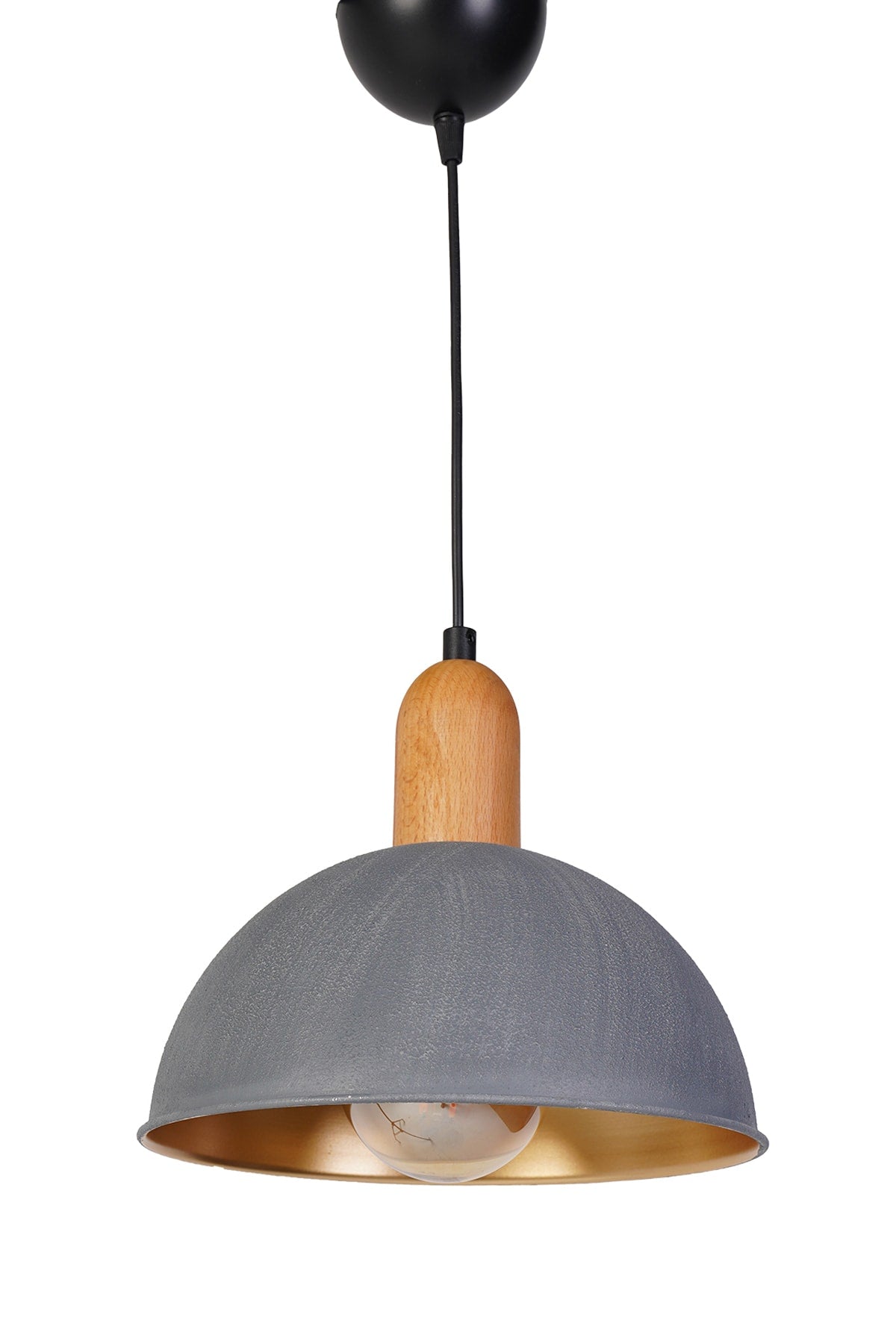 Demicercle Pendant Chandelier Anthracite