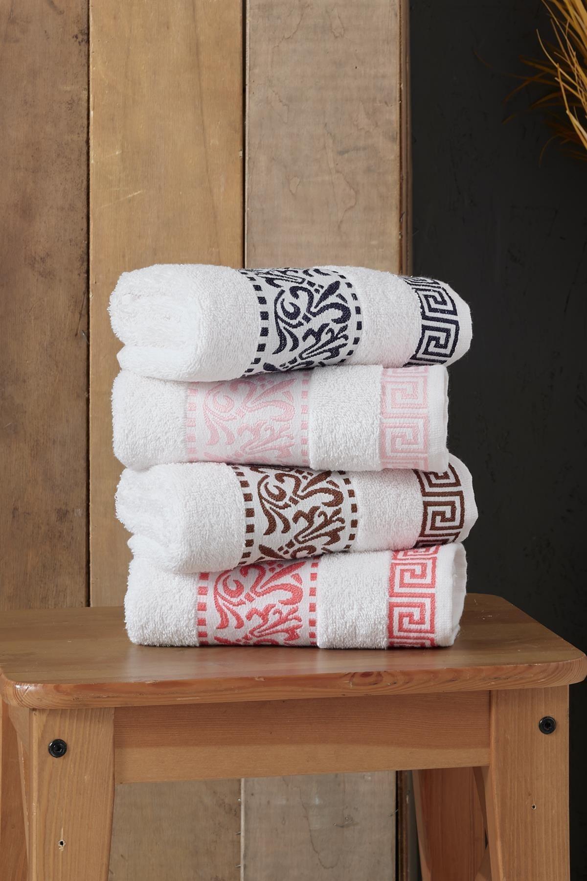 Qualita By Italiano Set of 4 50x90 Cm Hand & Face Towels - Swordslife