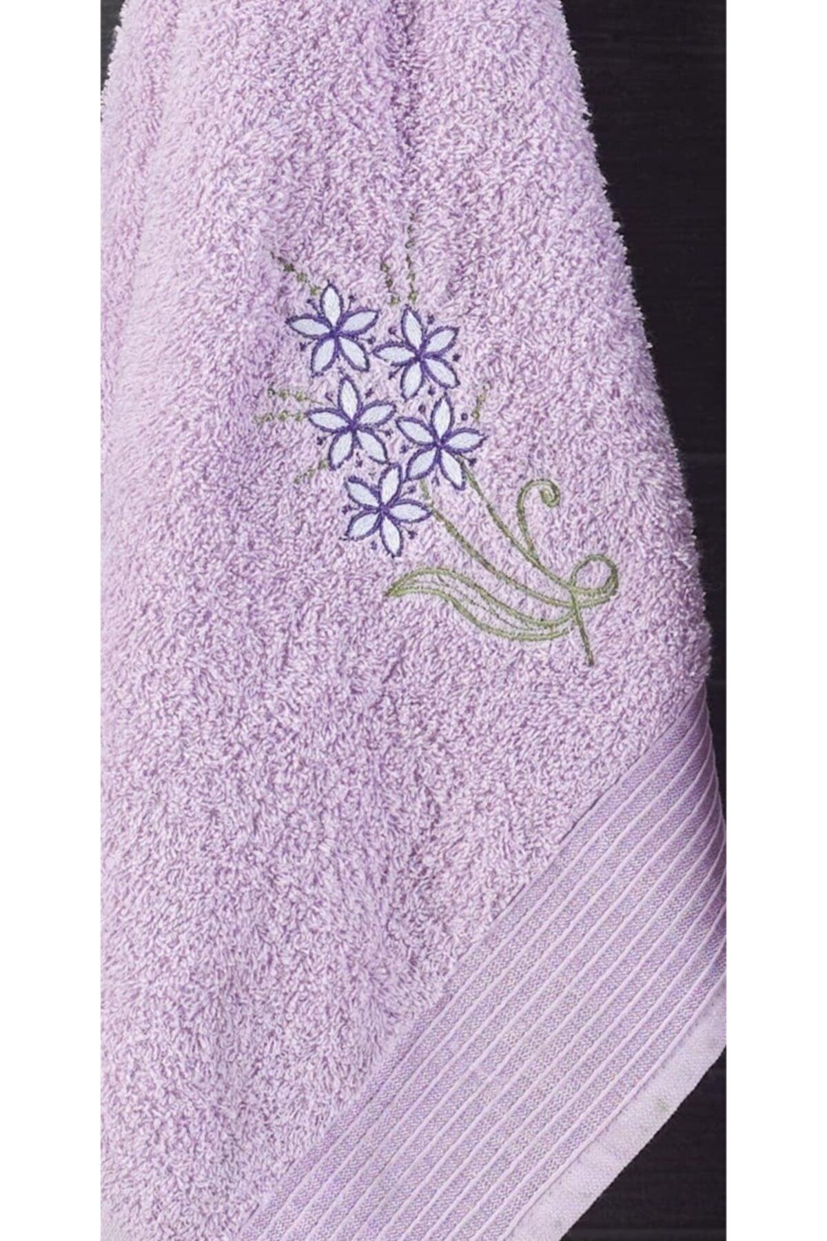 Unisex Purple Şilay Towel Bathrobe Set Lilac 2 Pcs - Swordslife