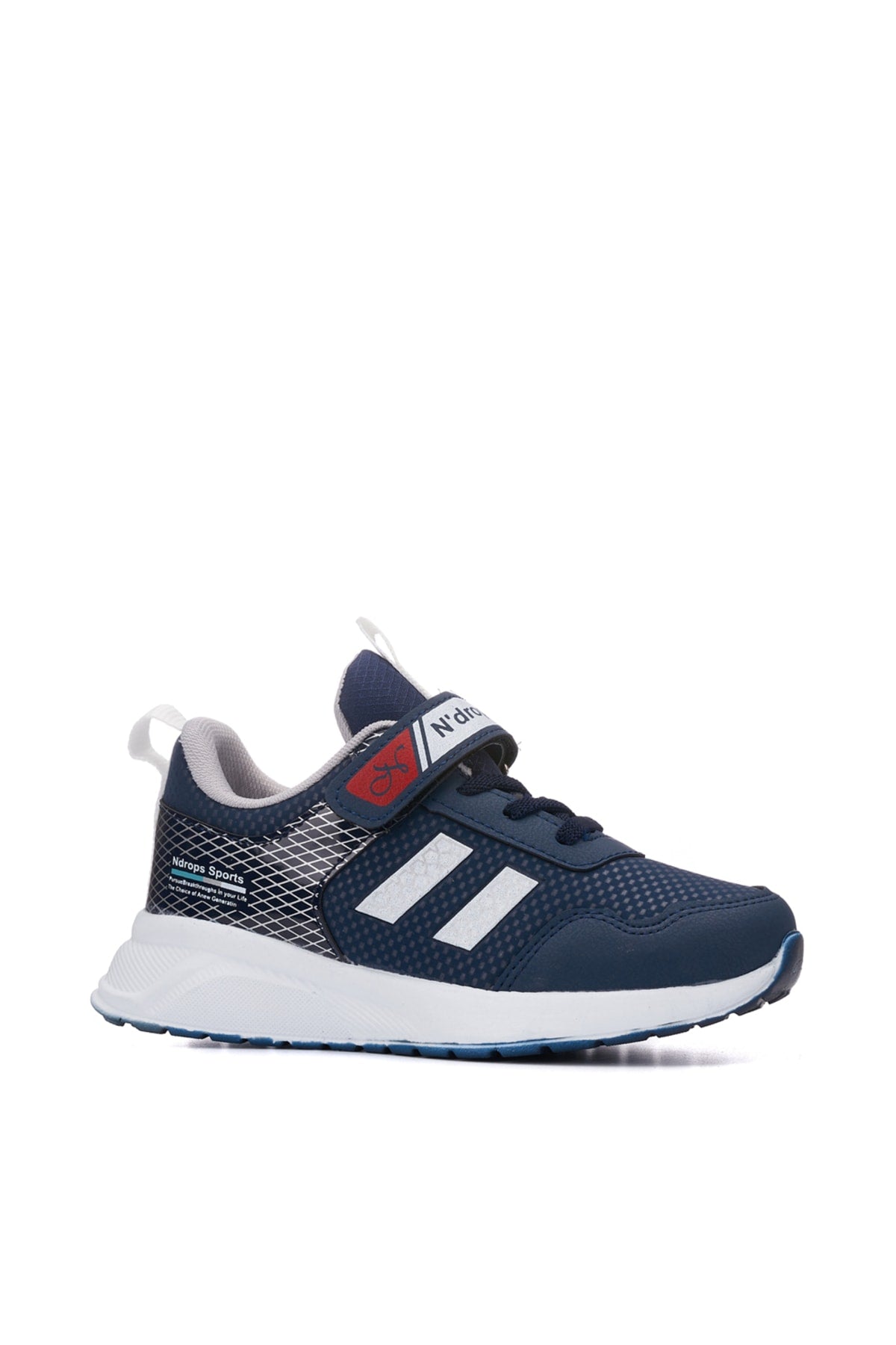 Orthopedic, Velcro, Navy and White Color Kids Sports Shoes