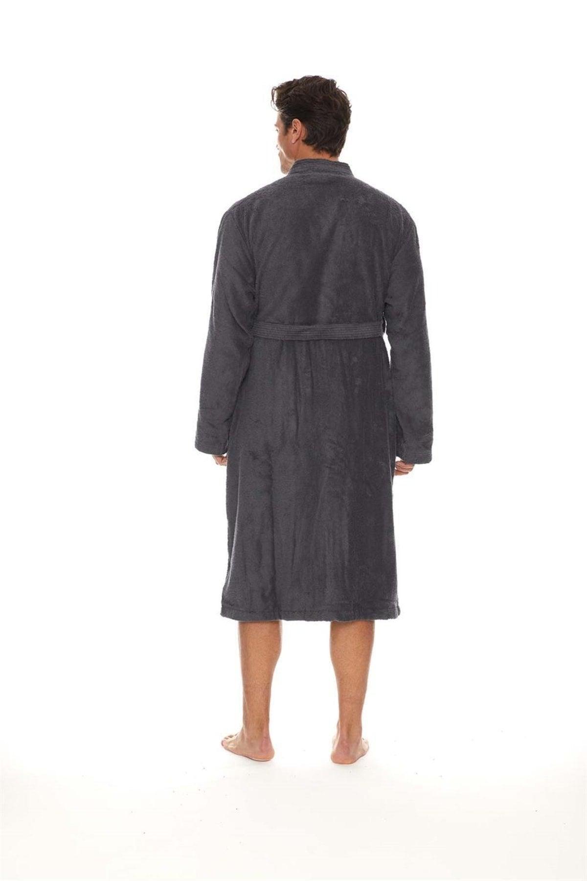 100% Organic Cotton Kimono Extra Soft Plus Size 3xl Men's Bathrobe - Swordslife