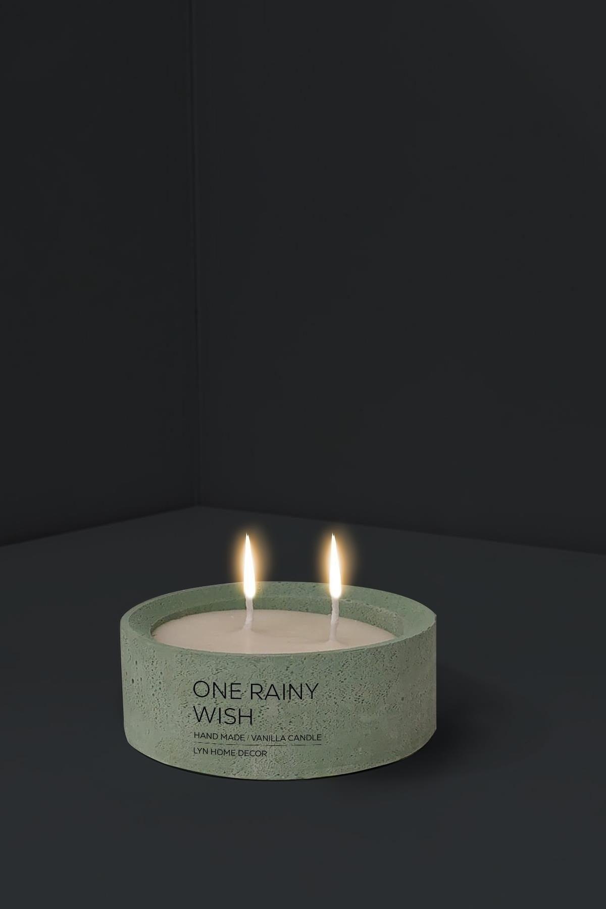 Green Concrete 2 Li Candle Set - Swordslife