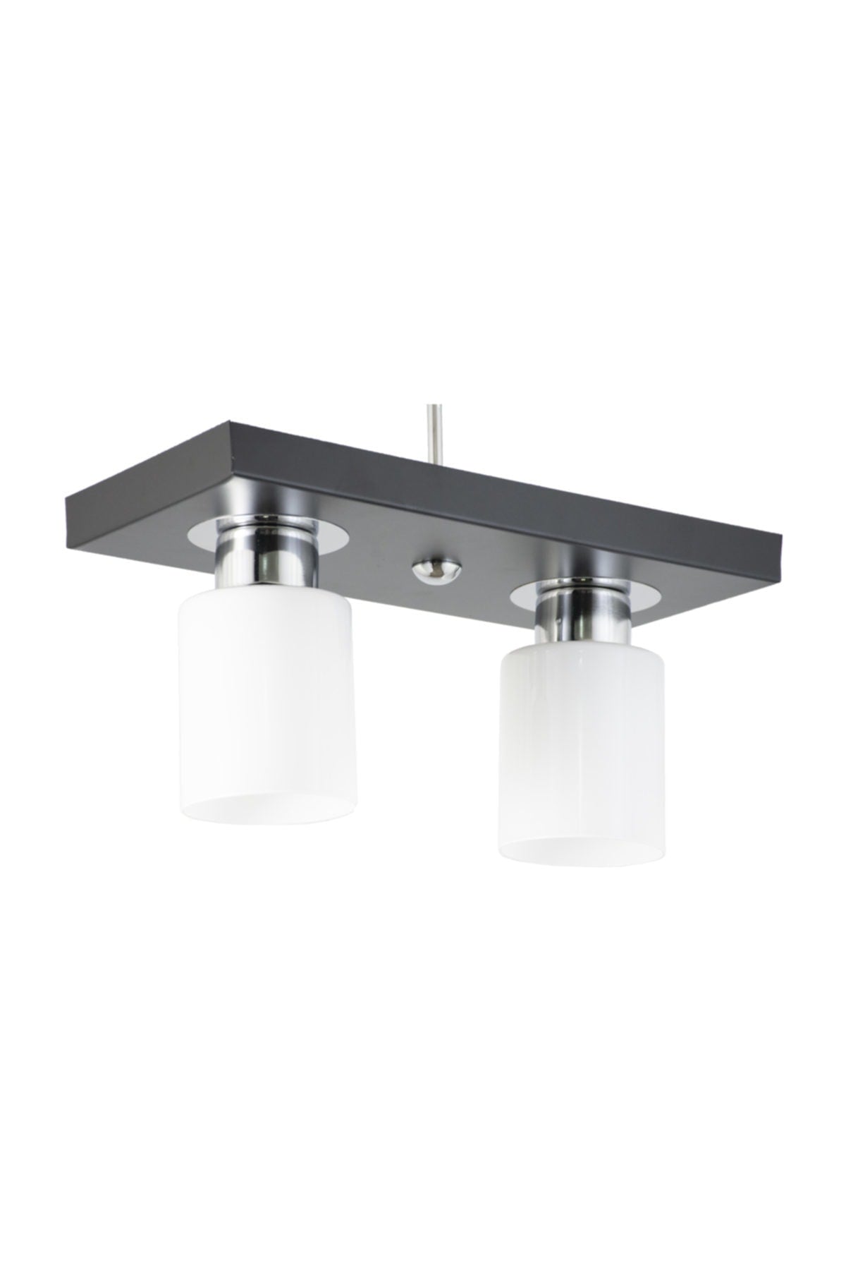 Double Modern Sports Model Rectangular Tray Black Chandelier