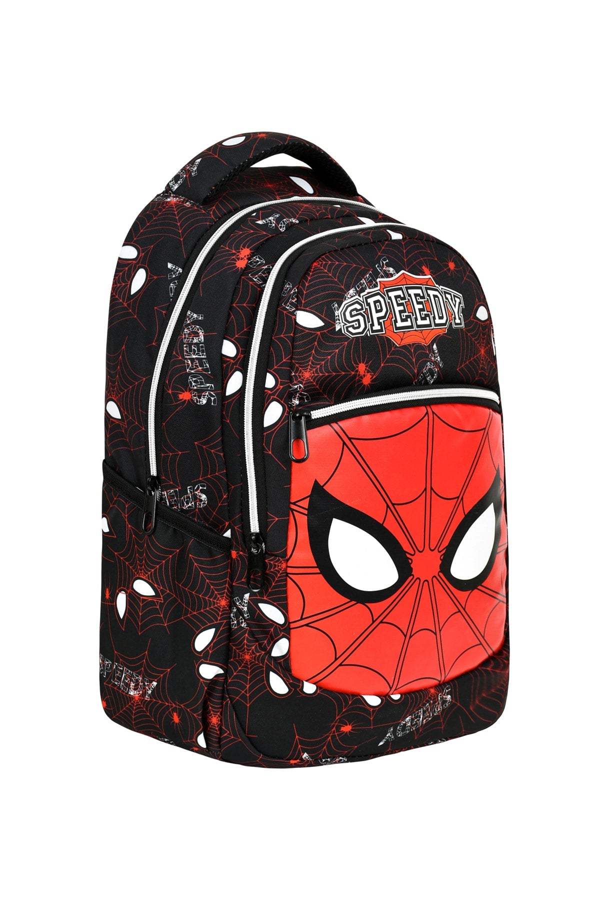 3-pack Primary School Spider-Man Patterned School Bag for Boys with Food and Pencil Holder