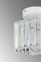 Plafonier Ceiling White K-10 Crystal Stone Chandelier
