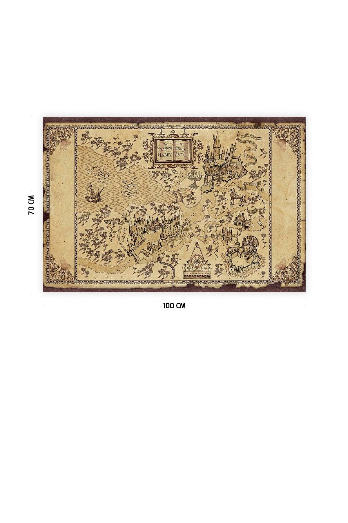 Harry Potter Marauder Map Wall Covering Carpet 140 X 100 Cm-70x100 Cm - Swordslife