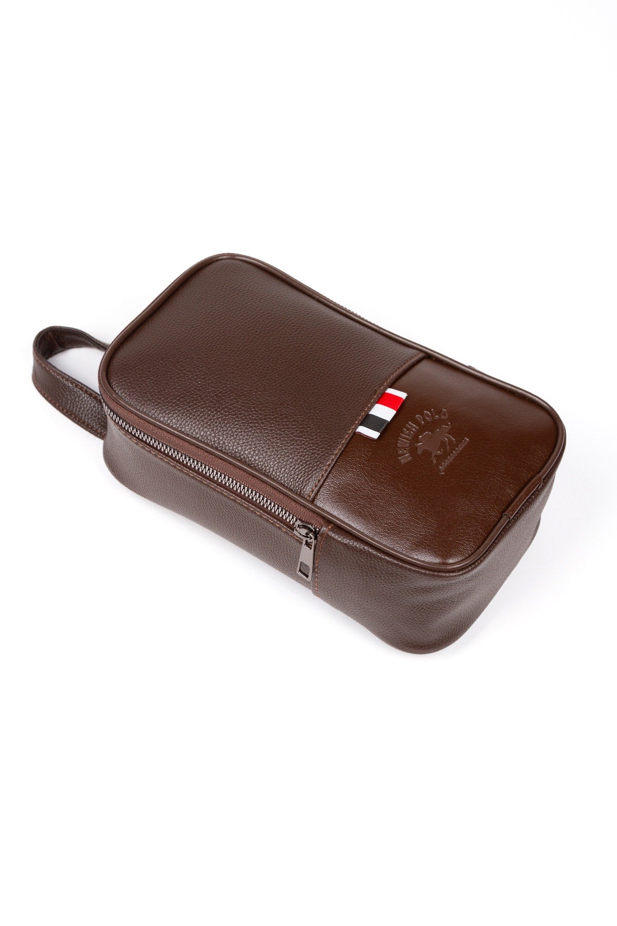 Waterproof Shaving Bag Daily Cosmetic Clutch Bag Men's Brown Bag (14x24cm)