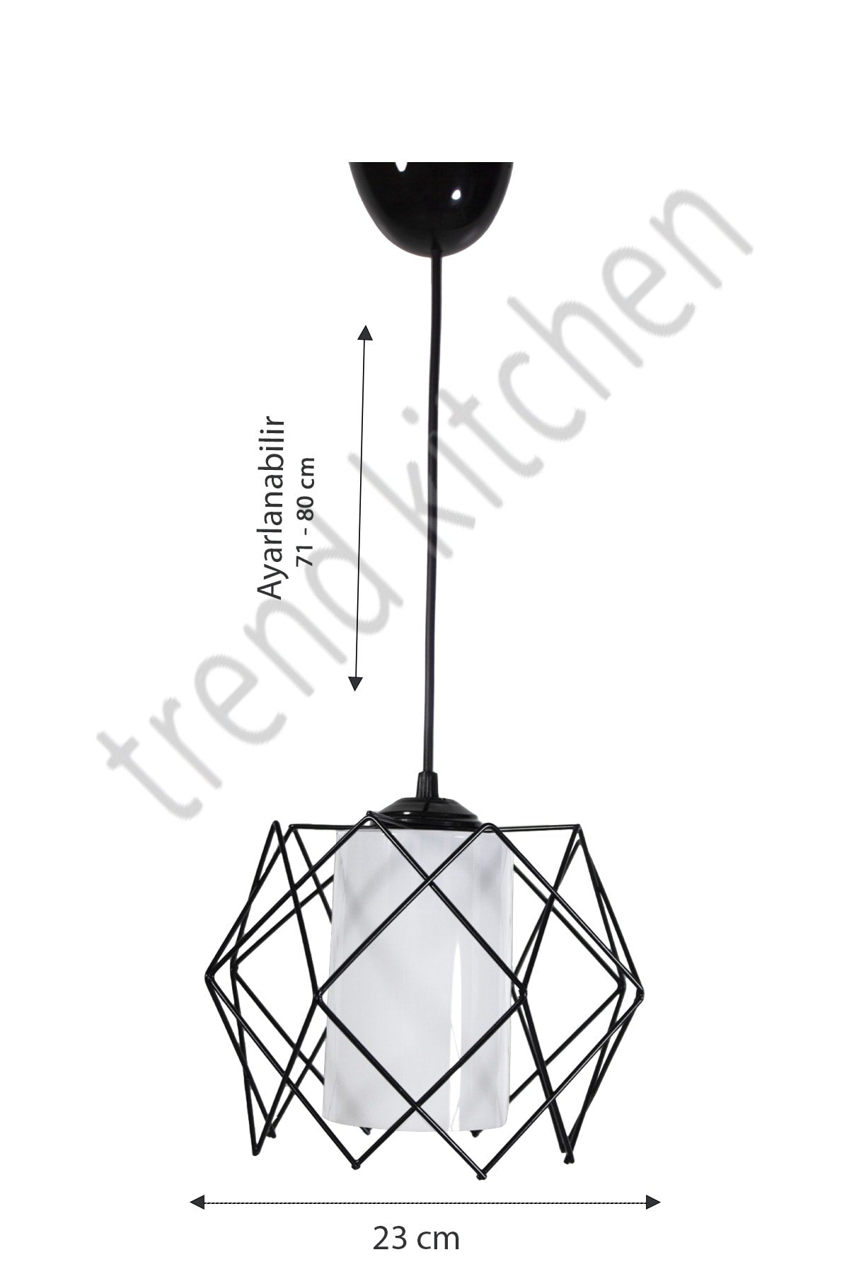 3 Pieces Silvano White Glass Modern Pendant Chandelier