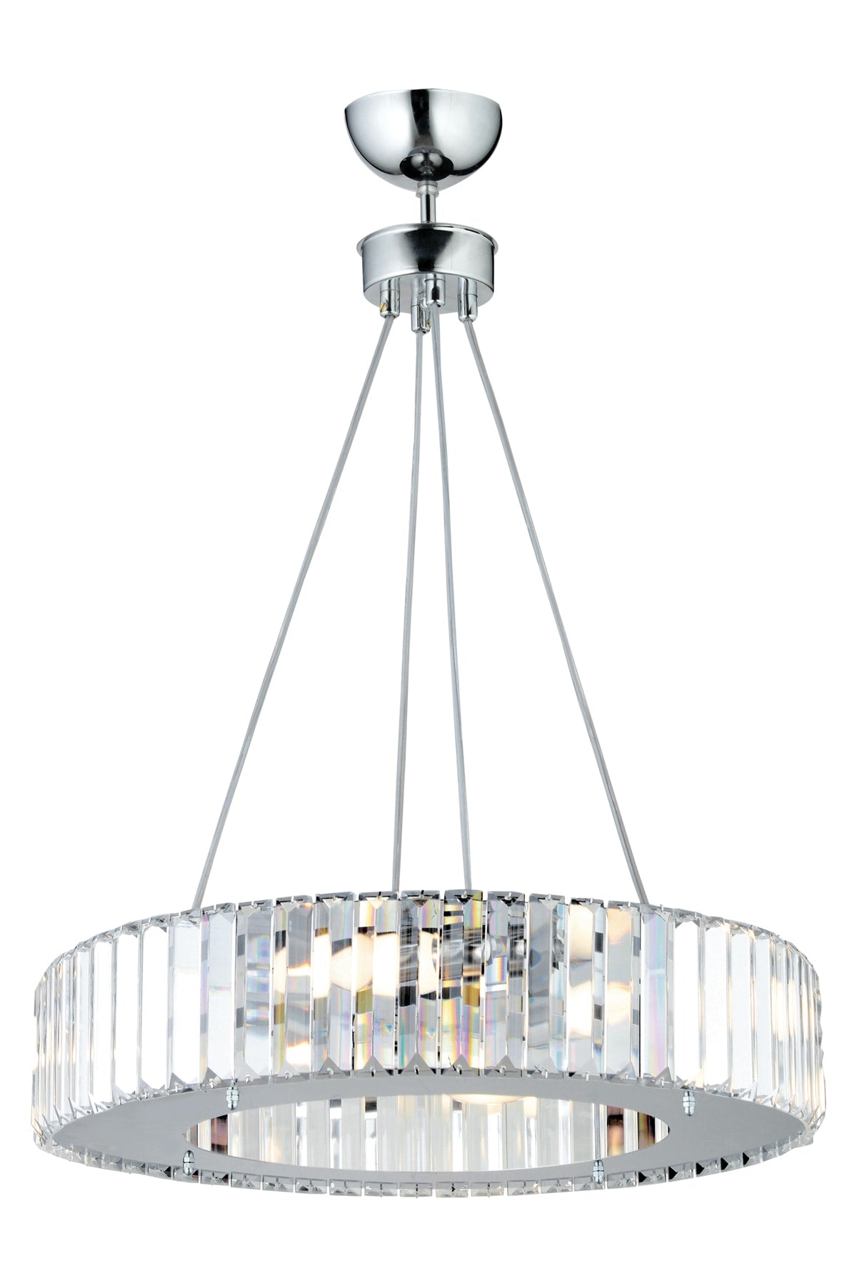 Luxury Diamond 47 Cm Chrome Chandelier