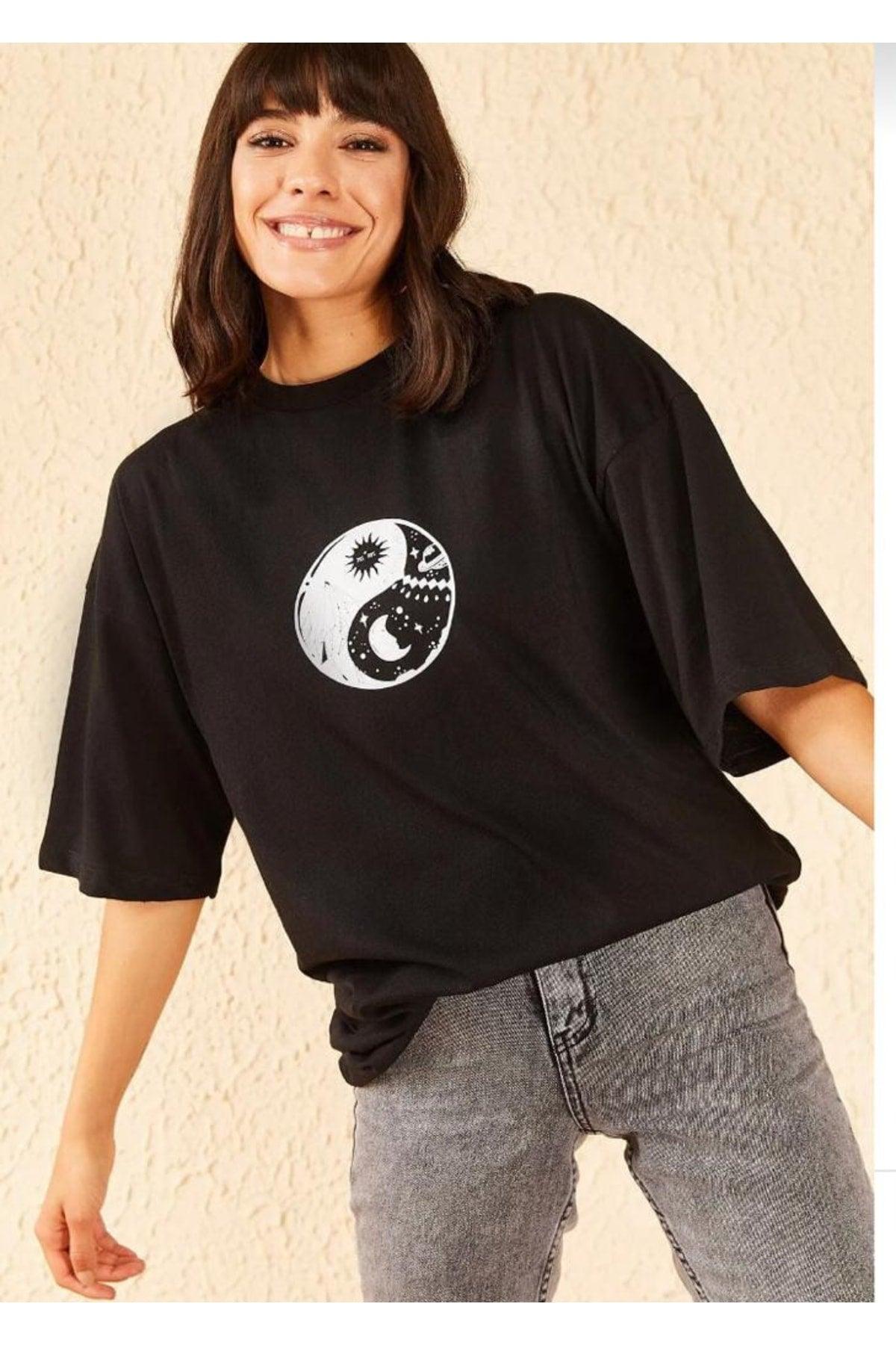 Find Balance Printed Oversize Tshirttt - Swordslife