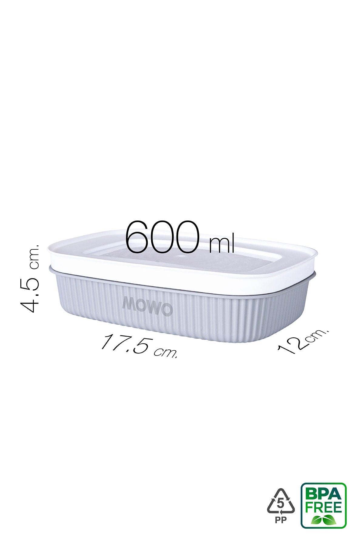 Trove Mini (mix) Breakfast Fridge Container with Lid 600ml