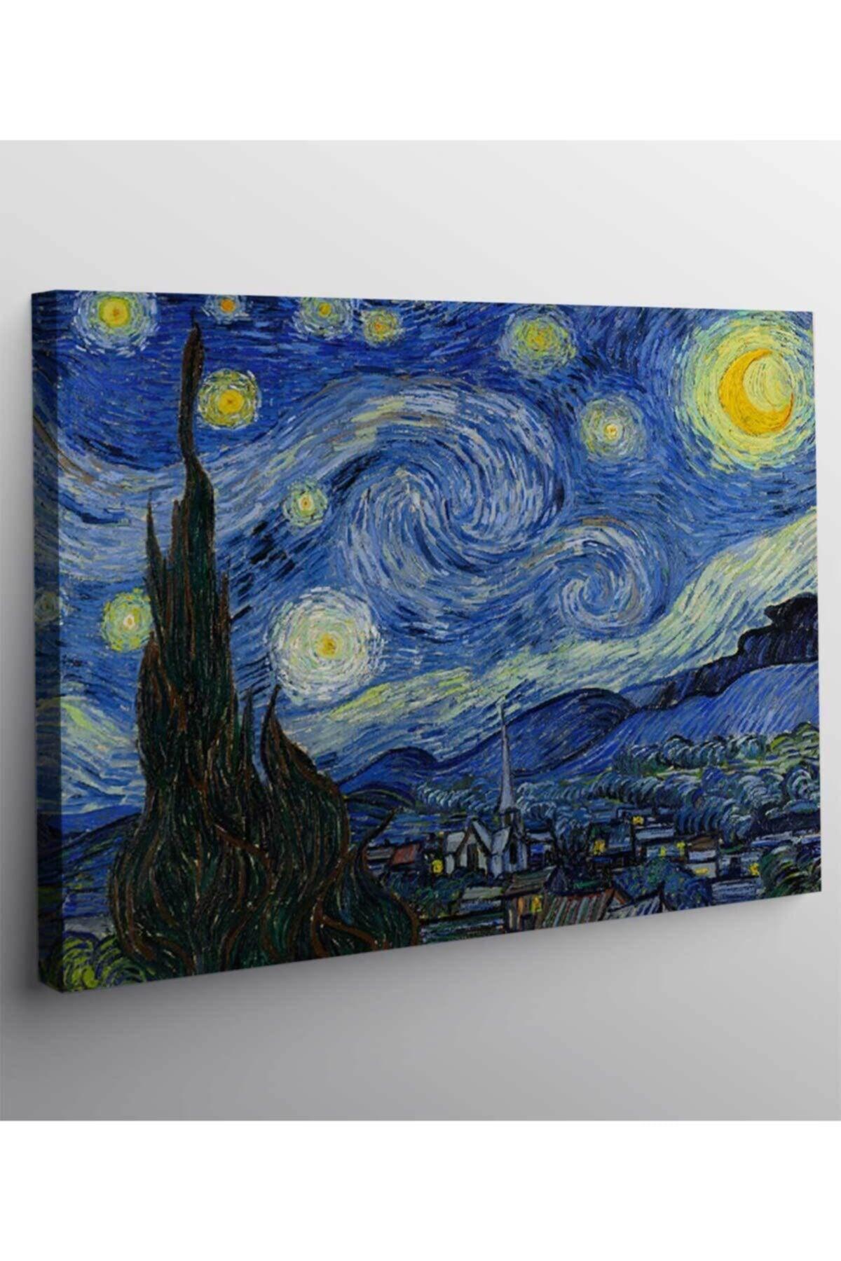 Vincent Van Gogh Starry Night Canvas Painting - Swordslife