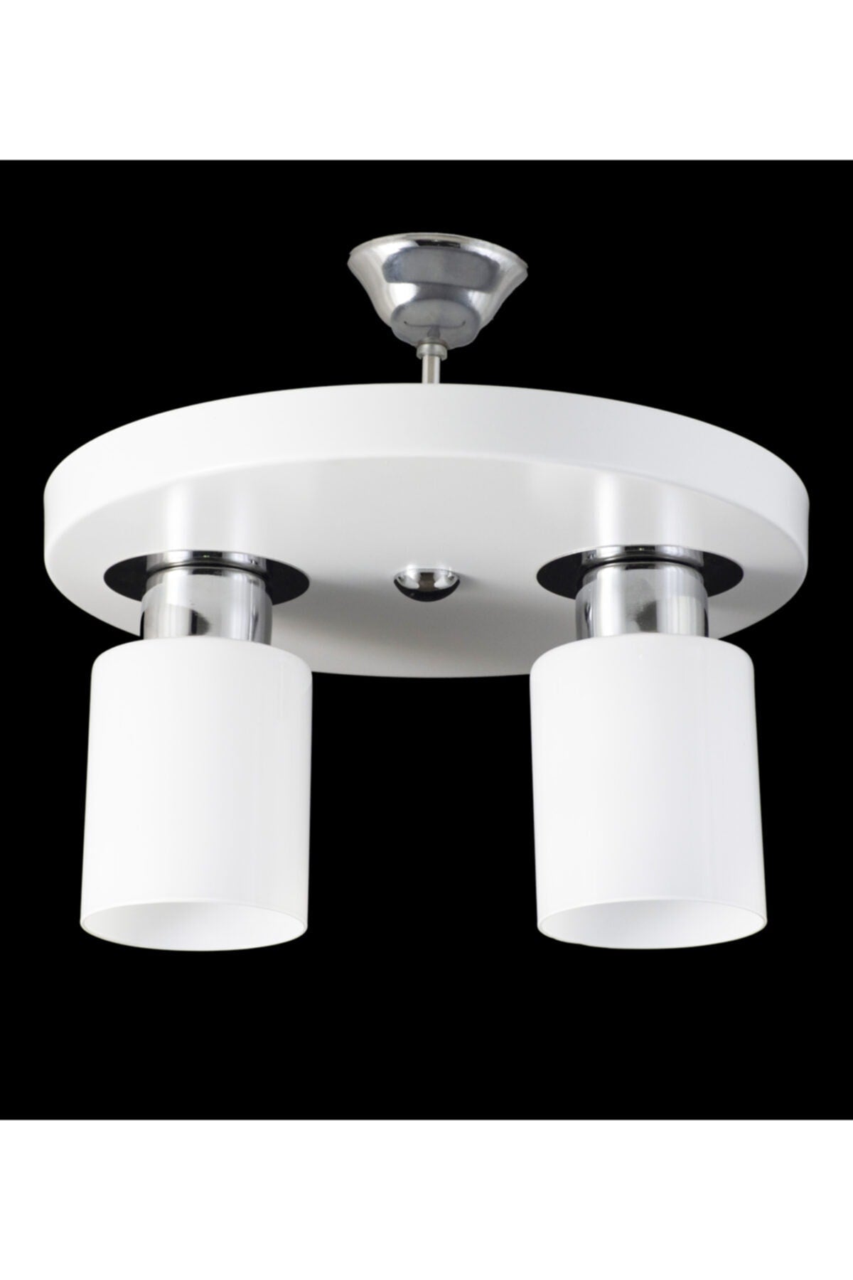 Double Modern Sports Model Round Tray White Chandelier