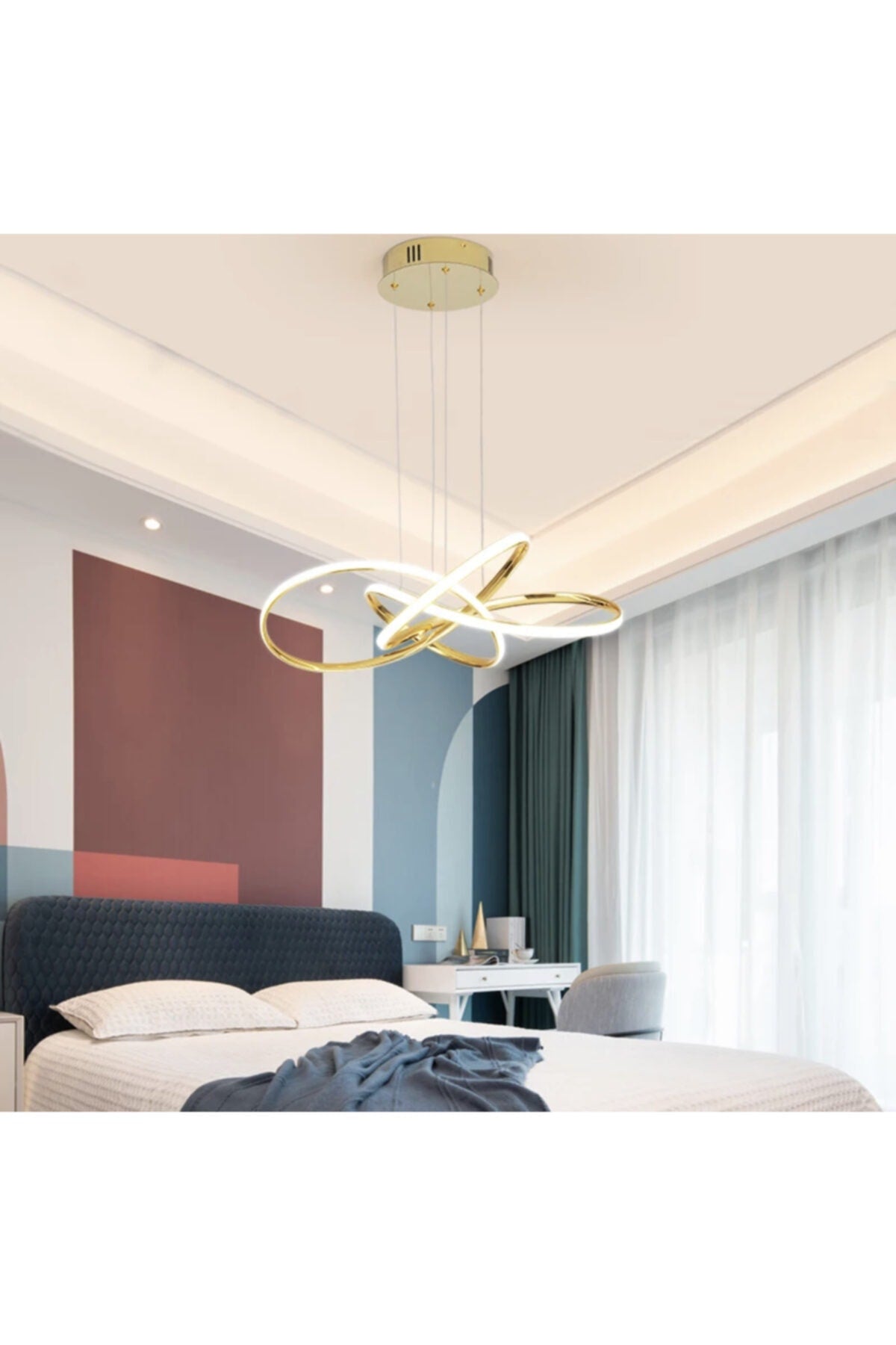 A Imported Product Modern Pendant Lamp Power Led Chandelier Concept Product Gold Yellow Led Chandelier