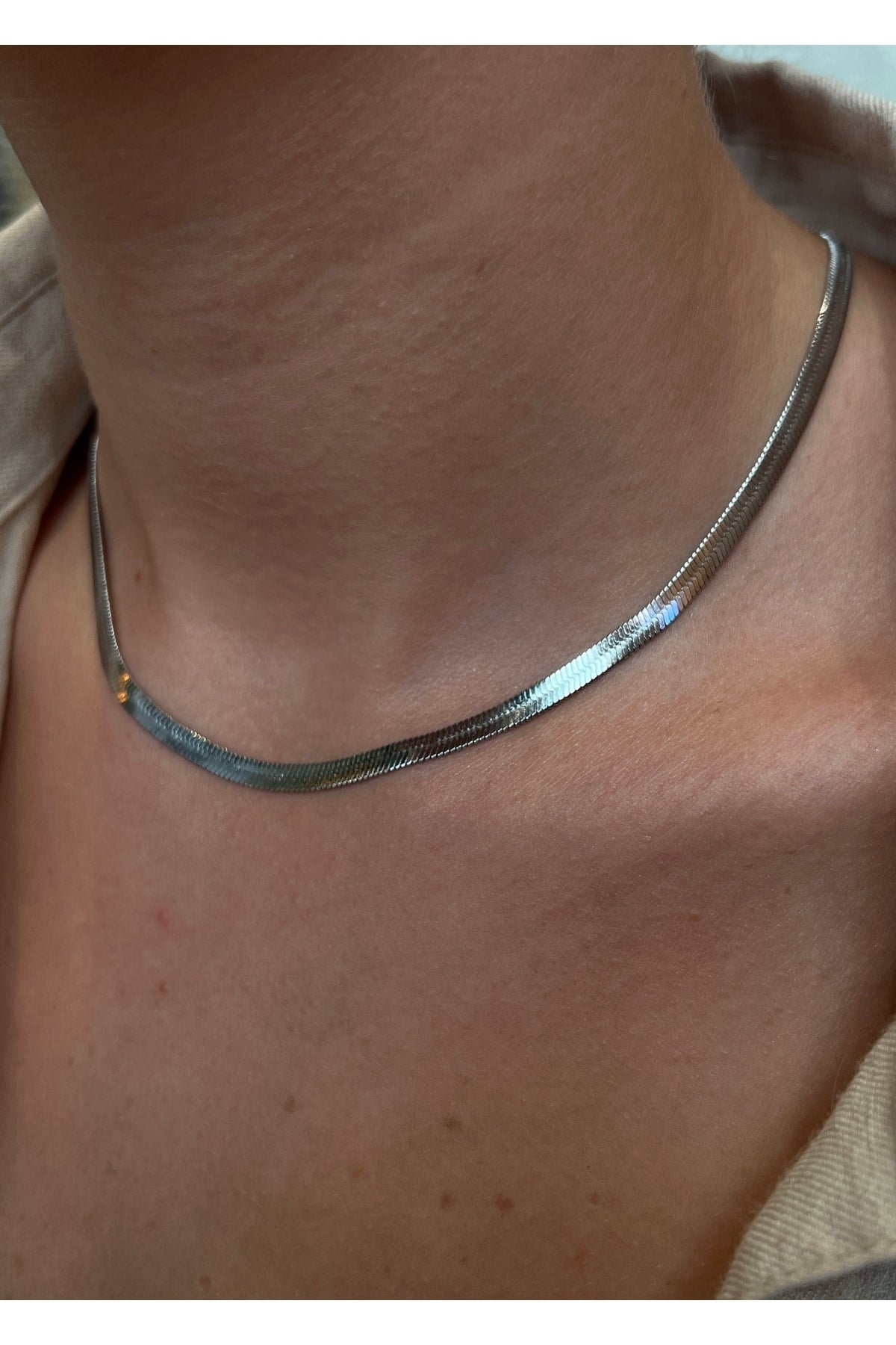 40 5 Cm Unisex Silver Color Steel Italian Chain Necklace