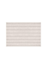 Basic Stripe Natural Cotton Double Bath Clay 60x100 50x60 Cm Ecru / Black Striped - Swordslife