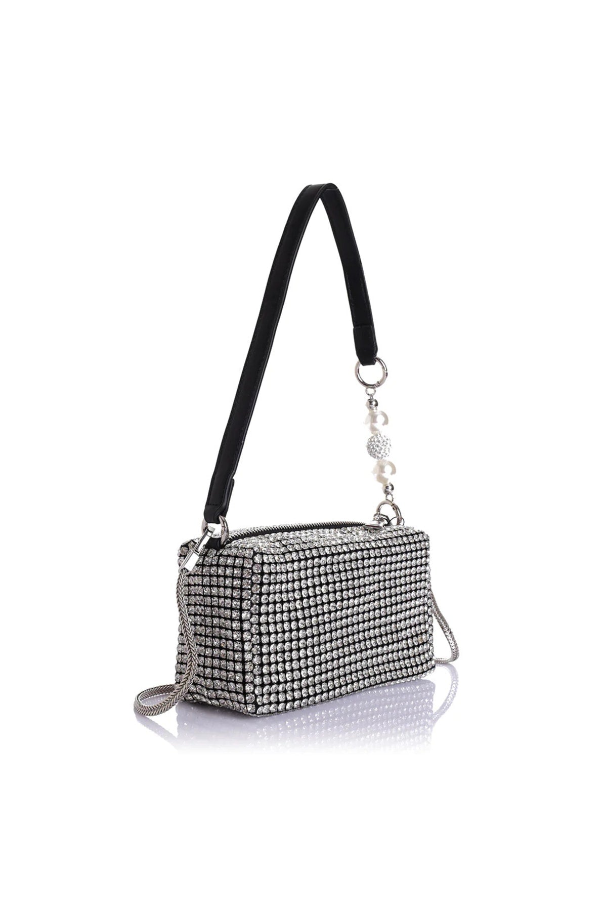 Latvian Women's Stone Mini Bag - Silver