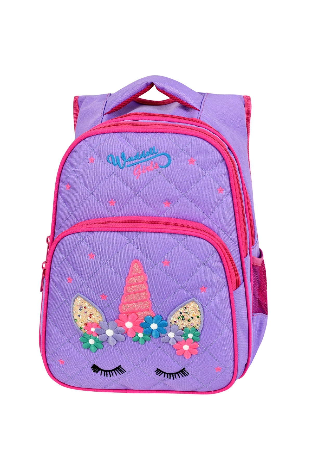 Licensed Unicorn Embroidered Primary School Girl Backpack And Lunch Box 6006
