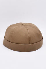 Brown 100% Cotton Cap Docker Hat