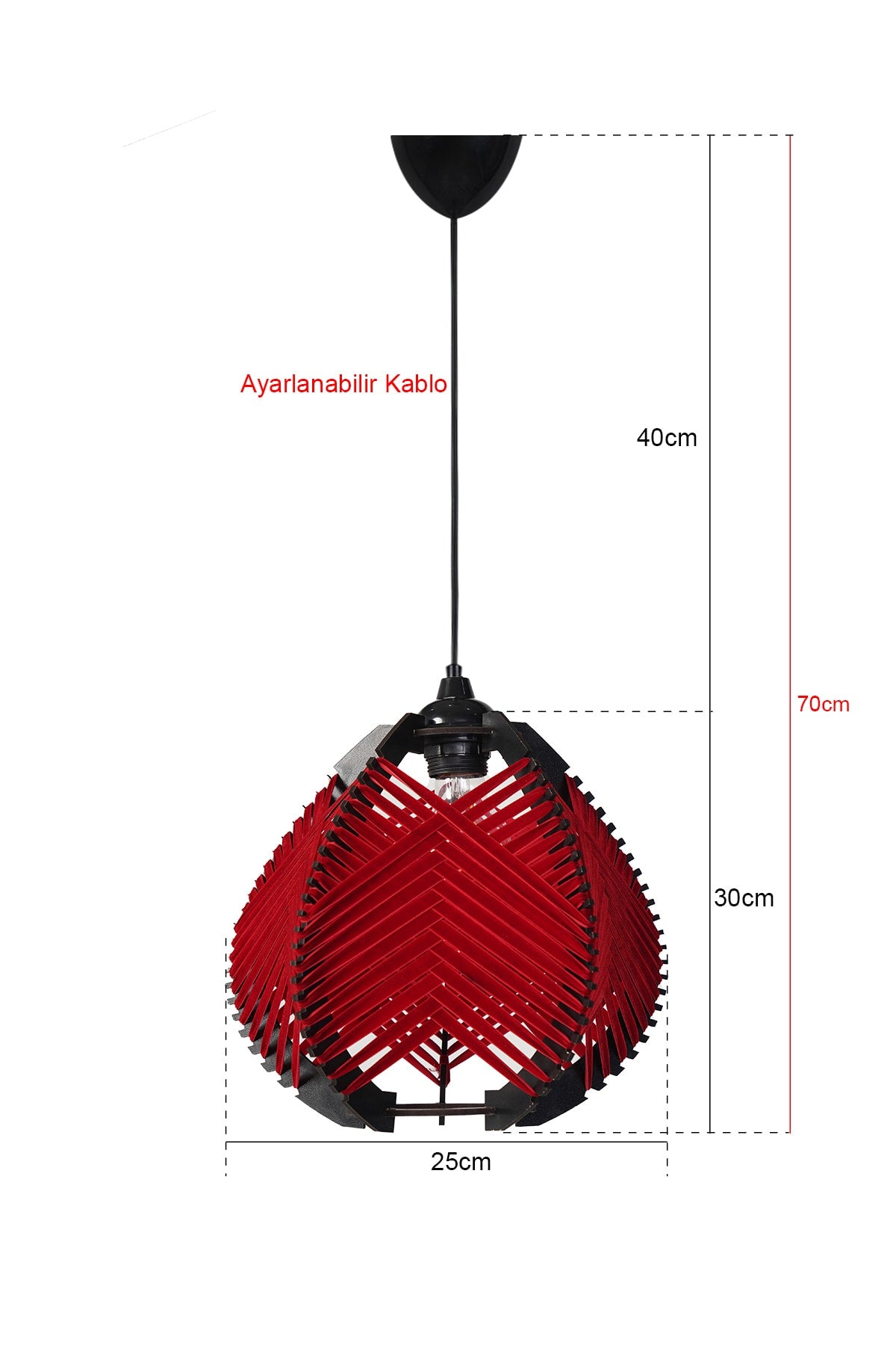 Lierre Pendant Lamp Chandelier Red