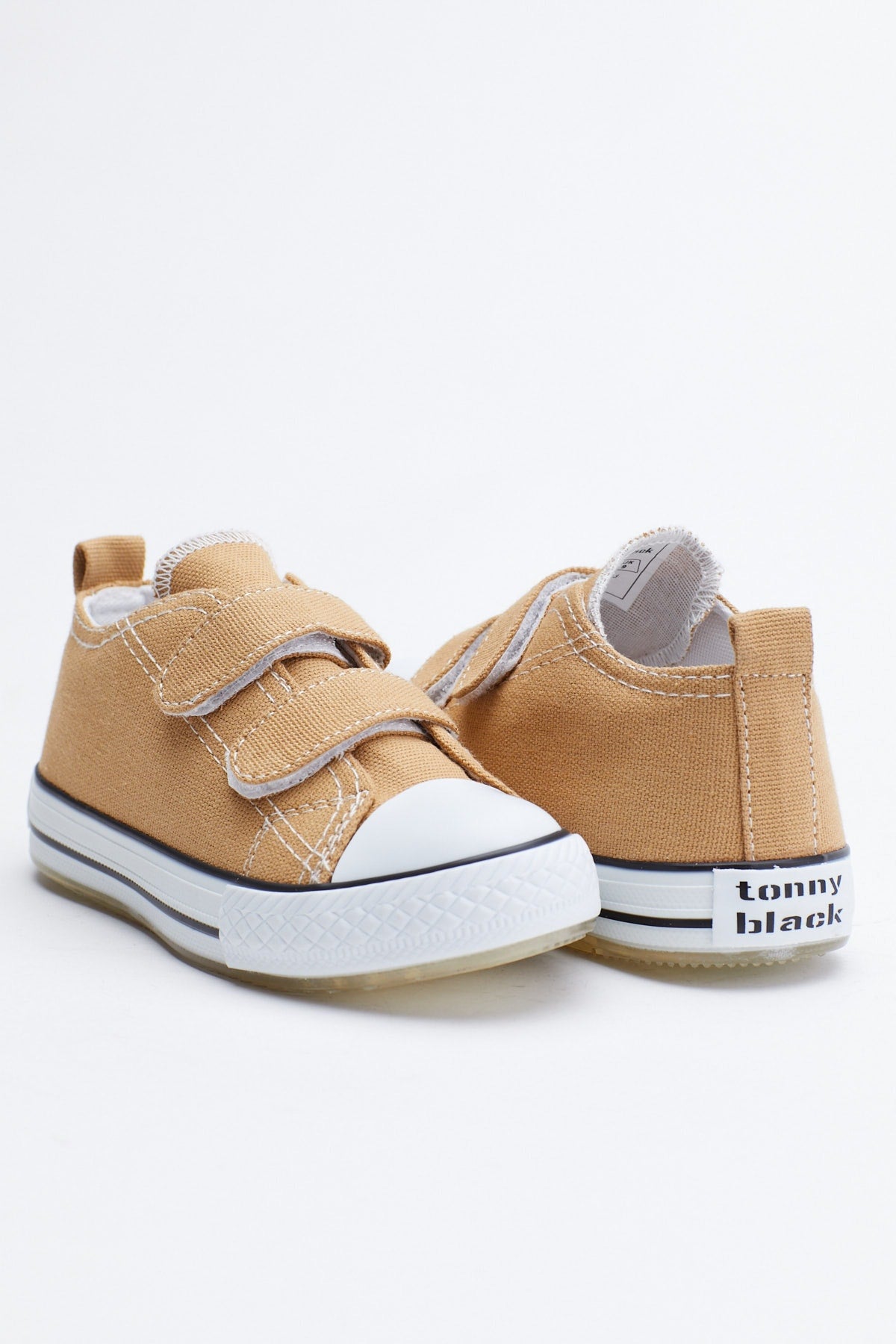 Kids Unisex Camel Sneakers Light Velcro Tb997