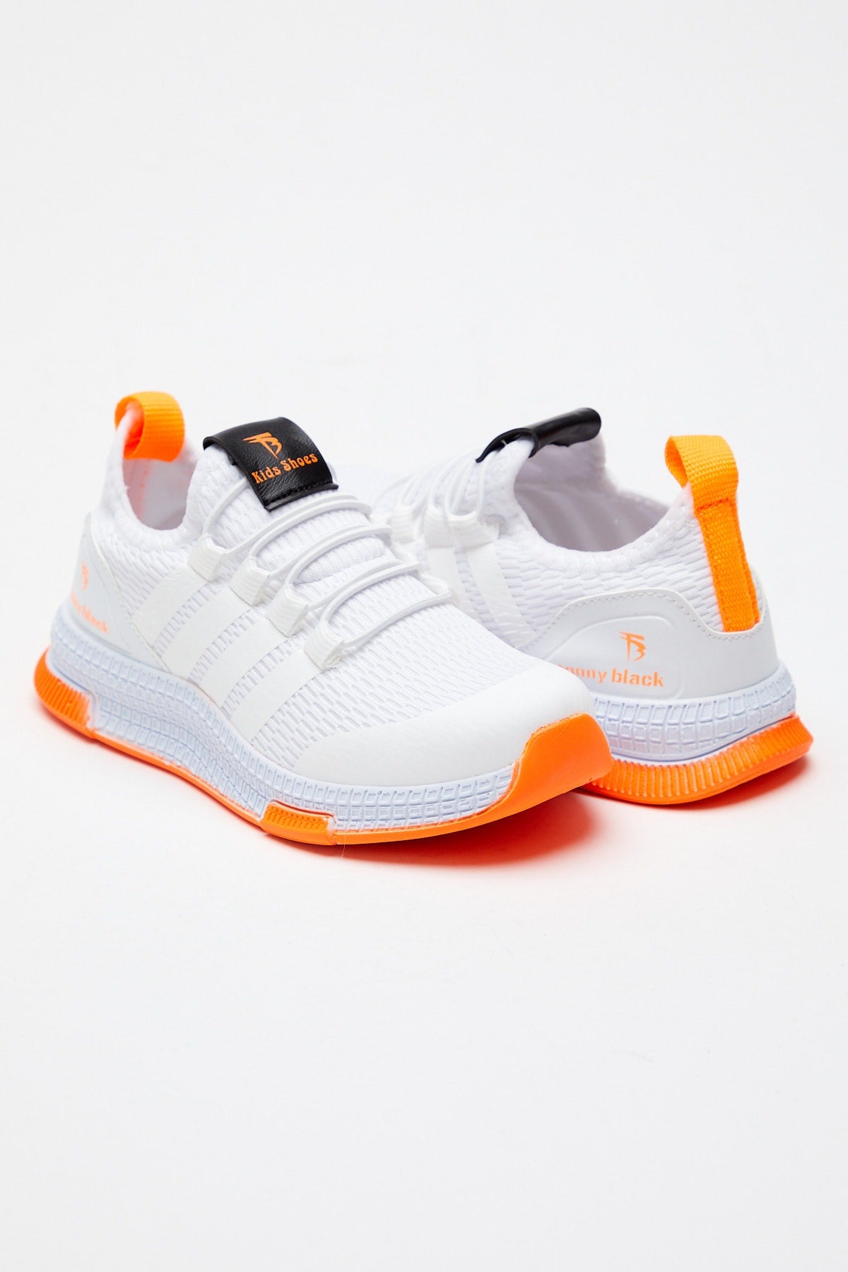 Kids Unisex White Orange Sneakers Tbqnt