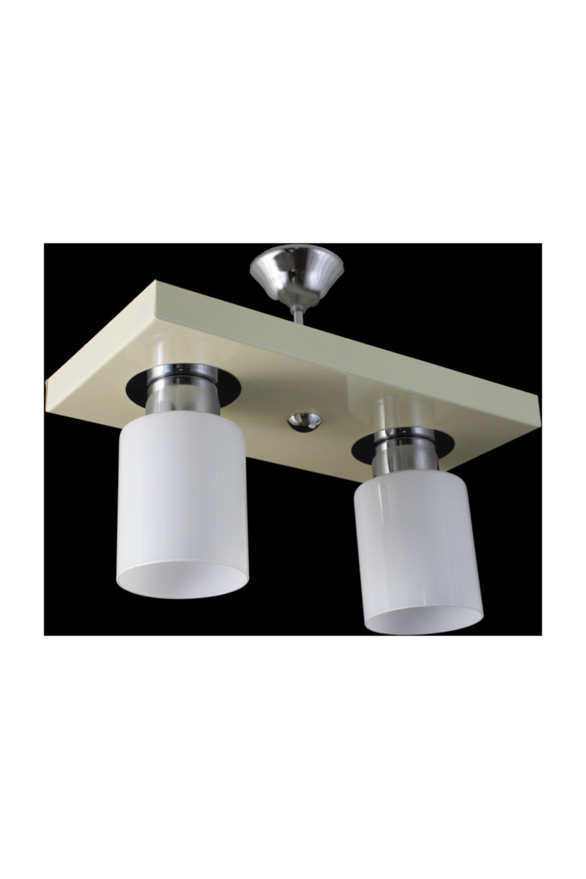 Double Modern Sports Model Rectangular Tray Cream Chandelier