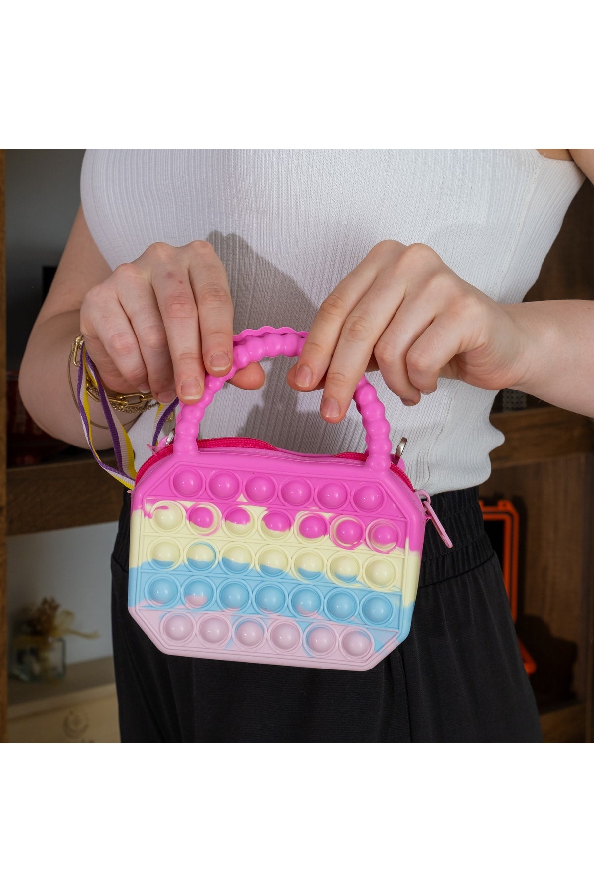 Silicone Popit Shoulder/Hand Bag