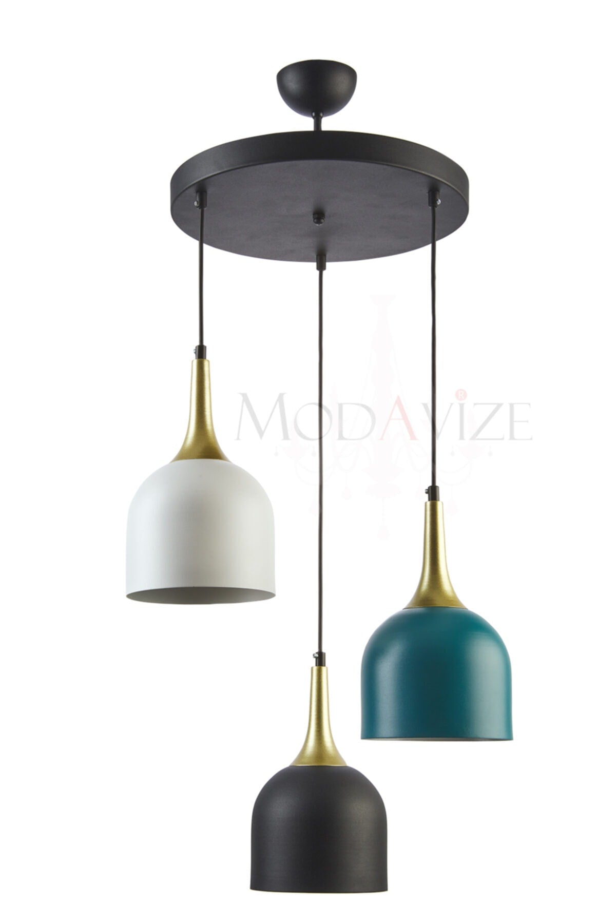 Reına Modern Design Metal Headboard -living room-kitchen-bedroom 3-Piece Pendant Lamp Chandelier