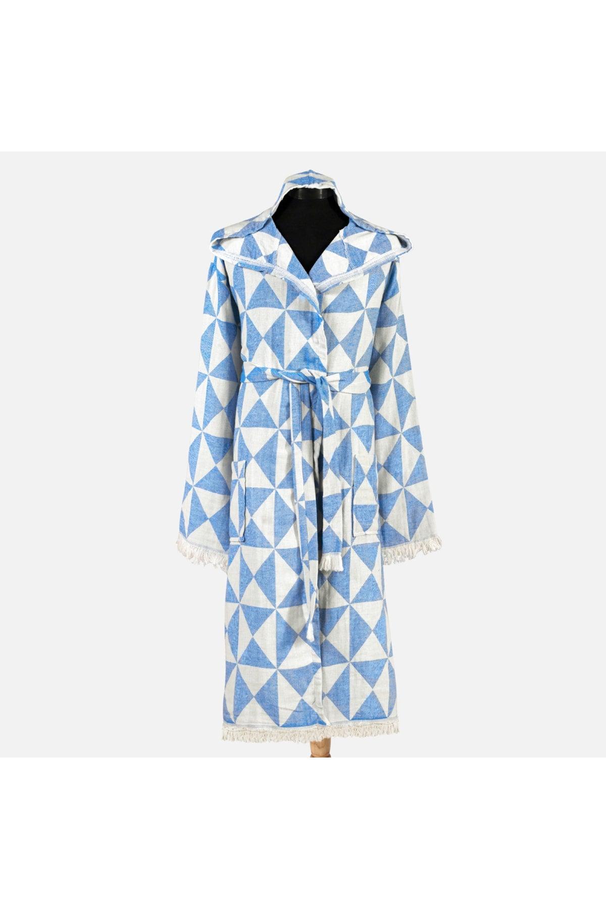 Pyramid Patterned Women's Peshtemal Beach Robe - Swordslife