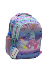 Master Pack Sim Unicorn Patterned Purple Color Baby Girl Backpack Primary School Bag With Food And Pencil Holder