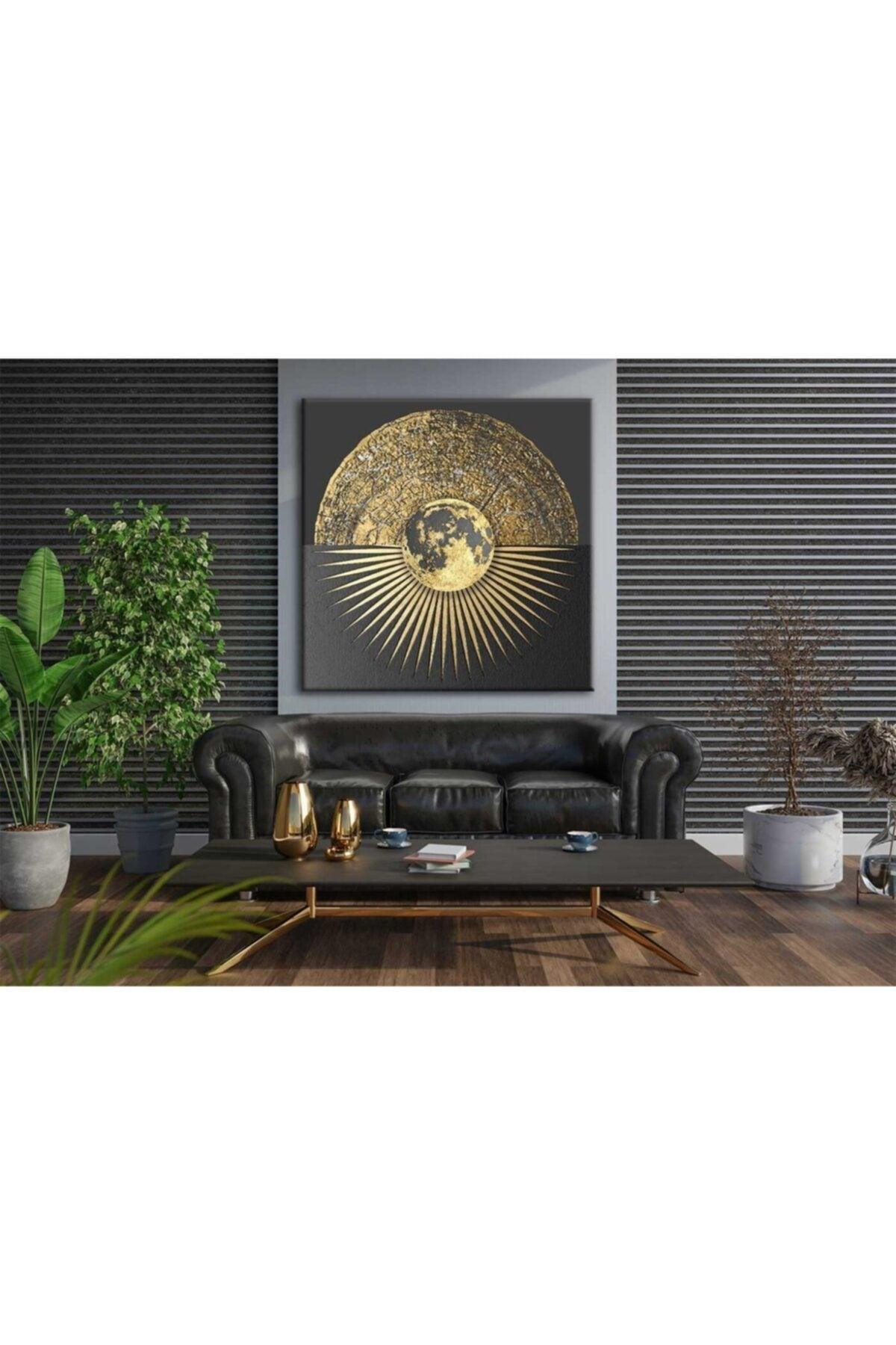 Modern Luxury Gold Geometric Abstract Decorative Canvas Painting - Voov1927 - Swordslife