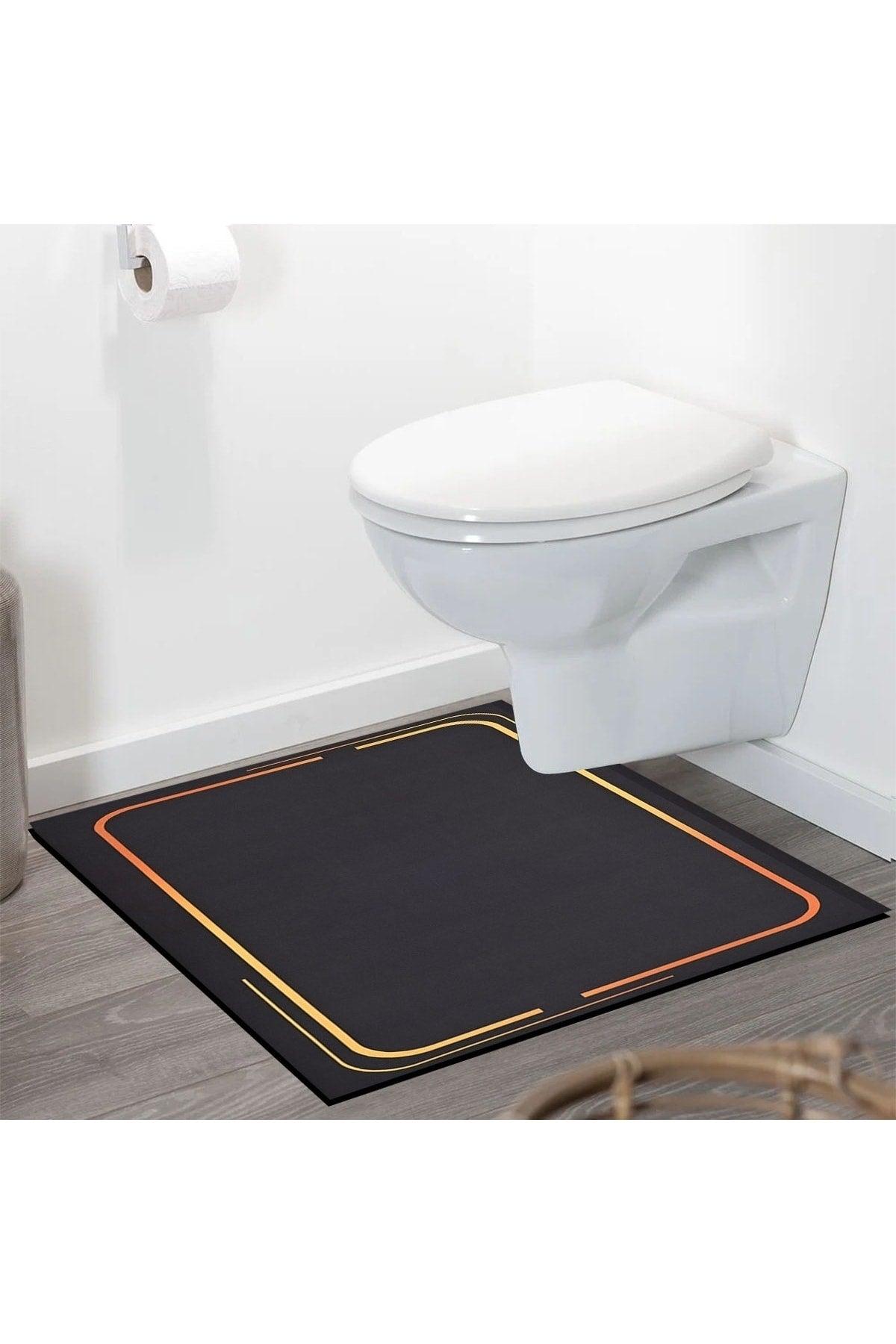 Else Patterned Shower Front Square Bathroom Carpet Doormat Single Piece 60x60cm - Swordslife