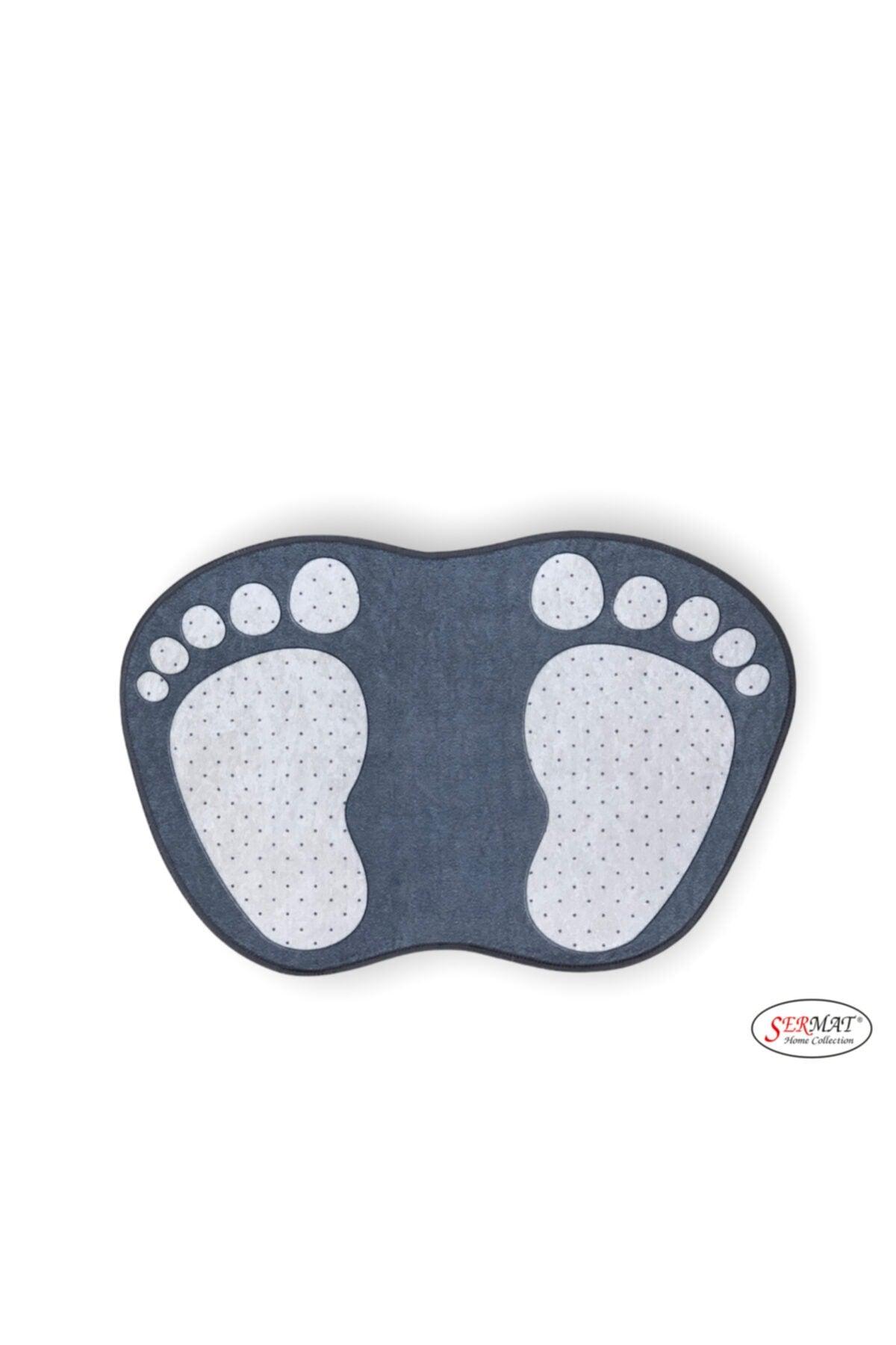 Footprint Pattern Bath Mat 40cmx60cm - Swordslife