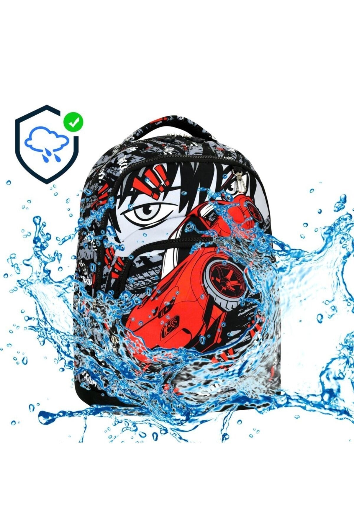 Printed Boy's School Bag