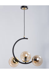 Sesa Black 3 Honey Lamp Chandelier