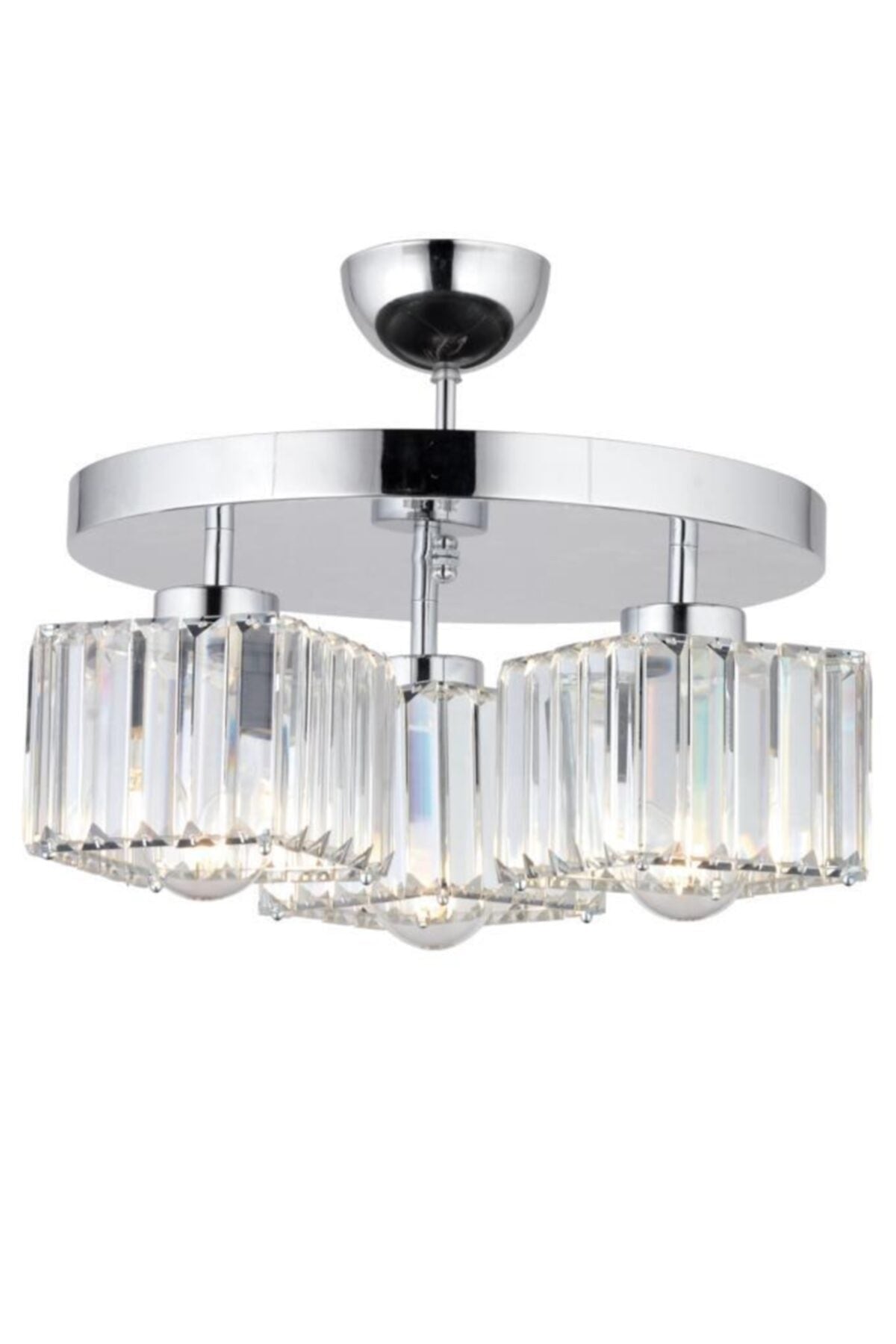 Lara 3-Piece Chrome K-01 Chandelier