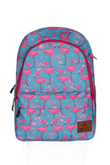 Turquoise Flamingo Patterned Triple Primary School Bag Set