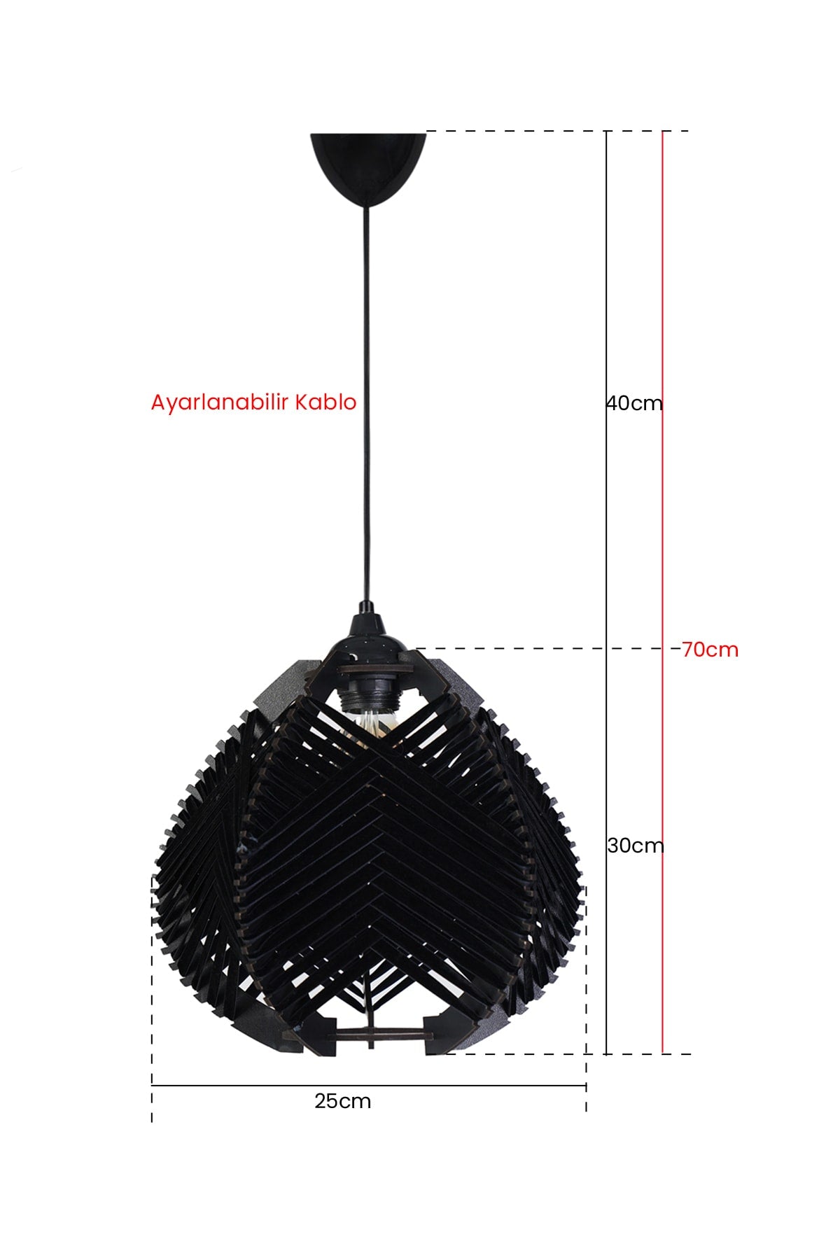 Lierre Pendant Lamp Chandelier Black