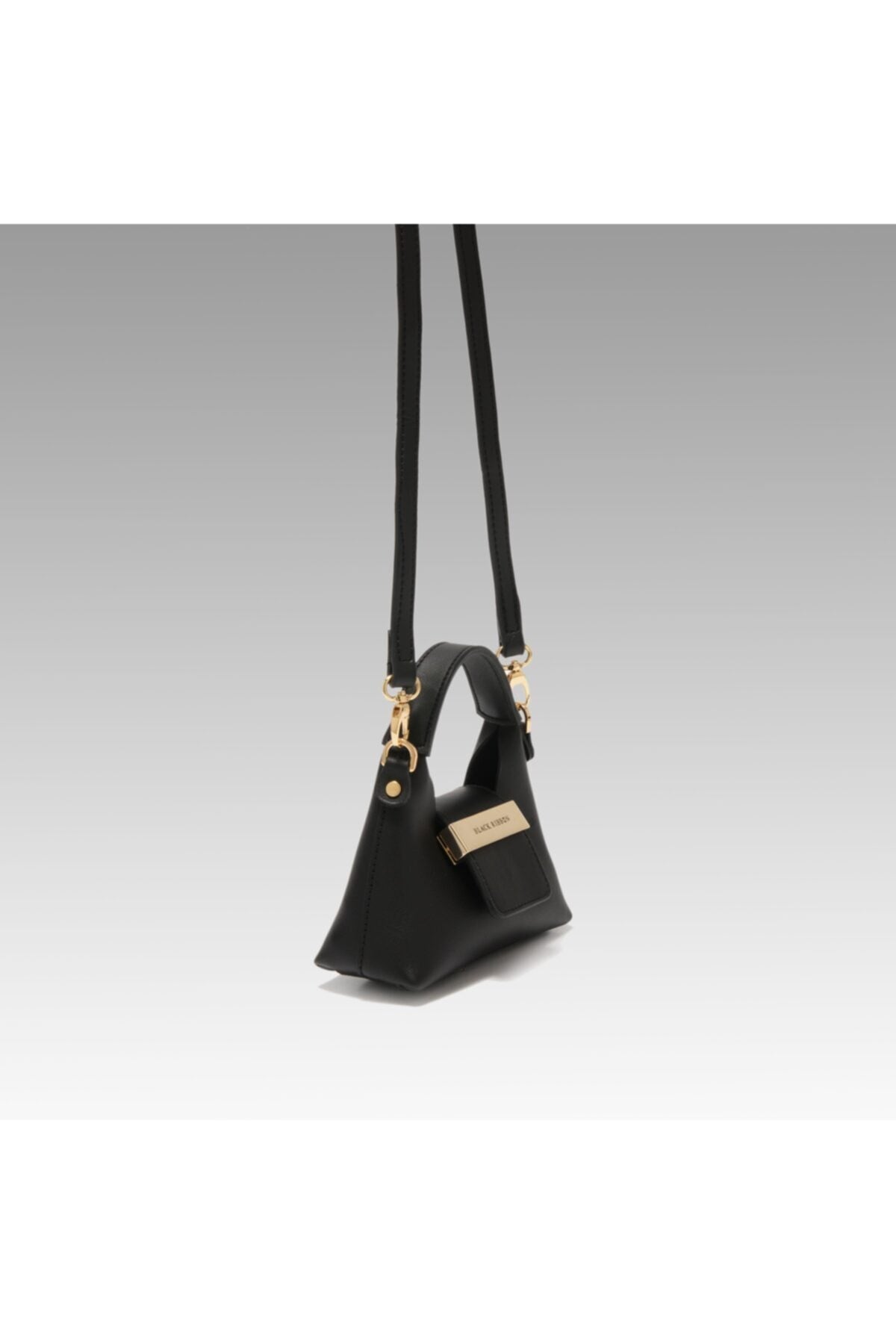 Black Accessory Detail Suspended Micro Bag