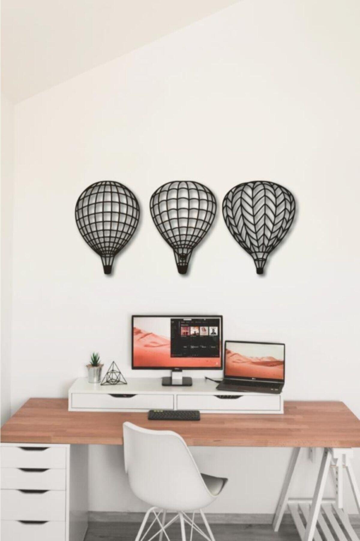 Flying Balloon Wall Decoration 3 Pieces Flying Balloon Wall Decor Decorative Ornament - Swordslife